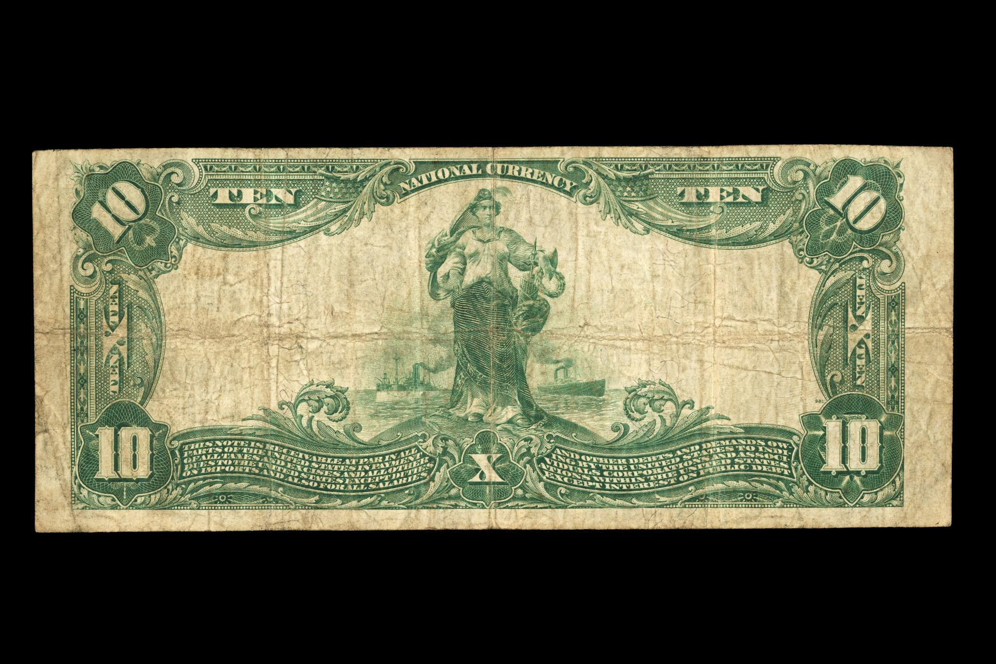Large Bills Including Silver Certificate And National Currency