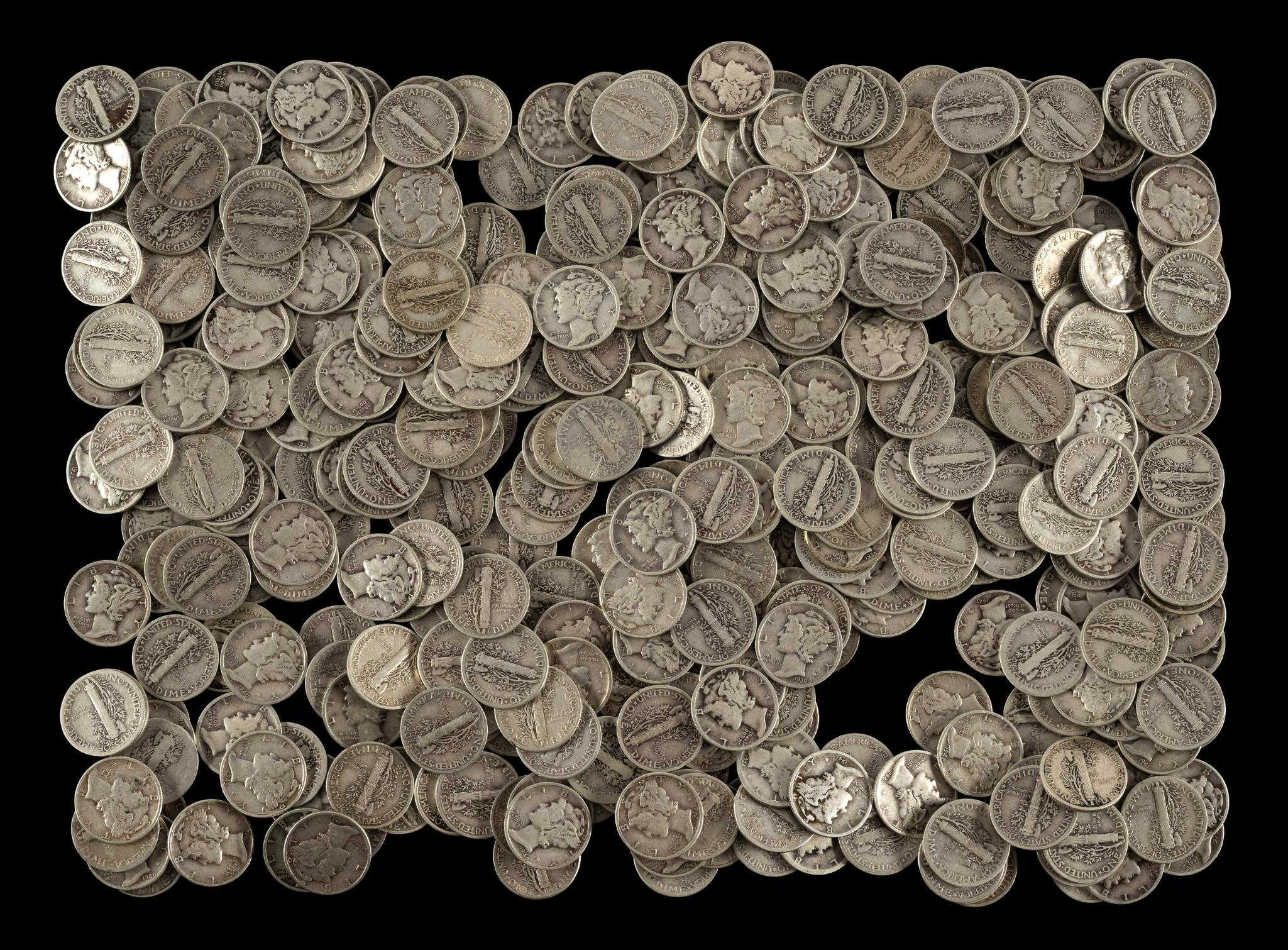 Four Hundred Silver Mercury Dimes