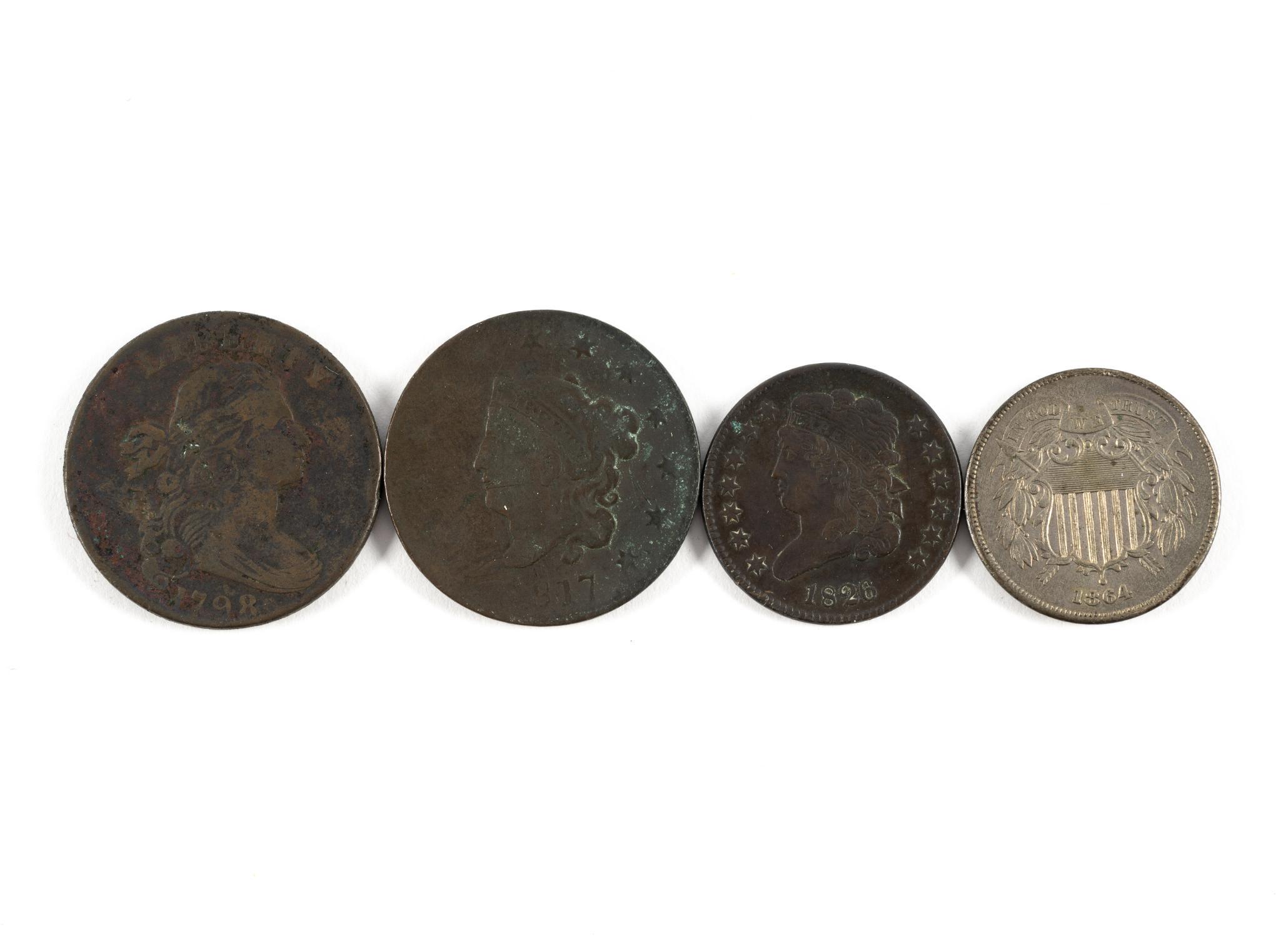 Large Cents Half Cent Two Cent