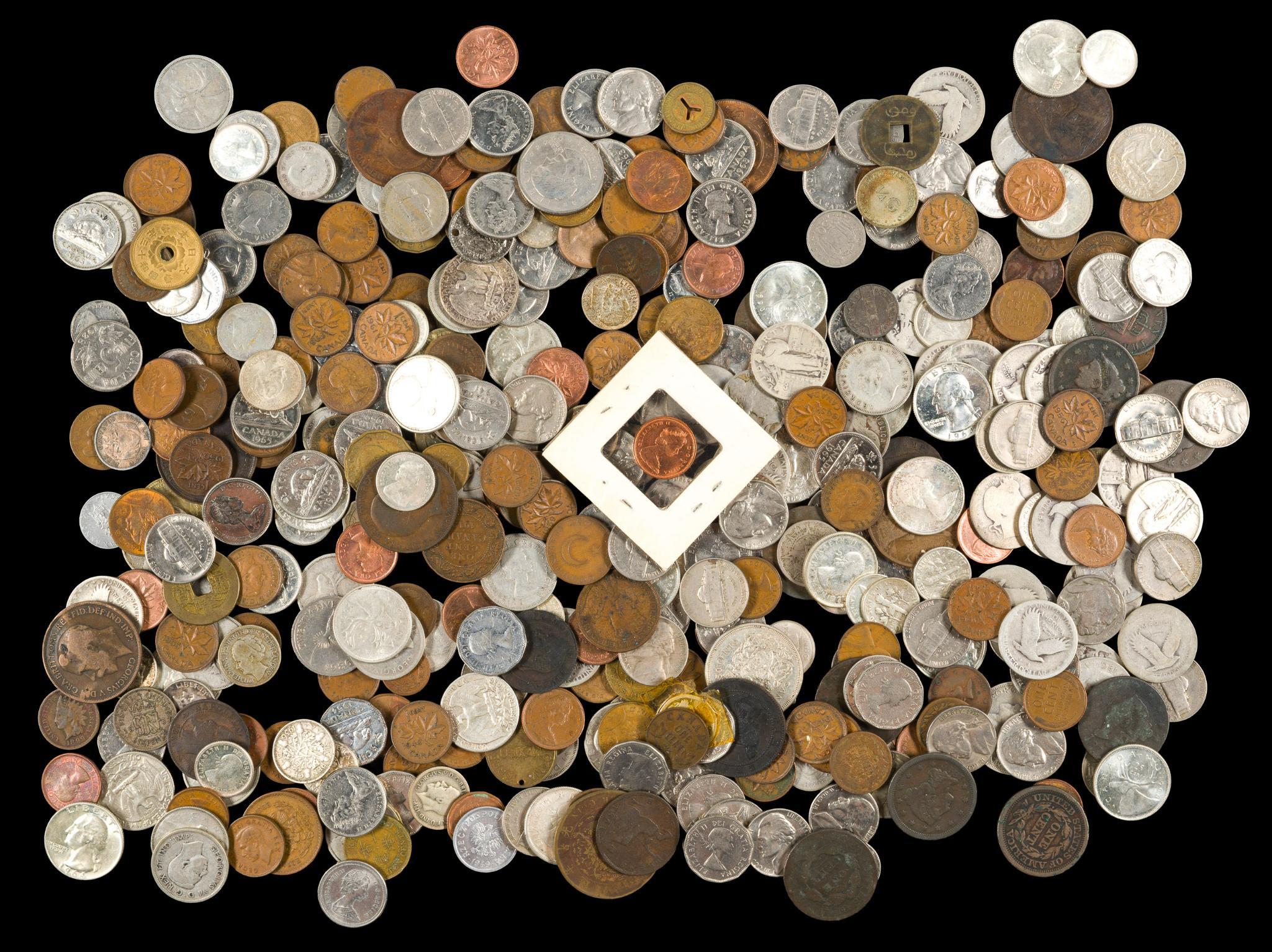 Mixed Group Of World And US Coins With Silver