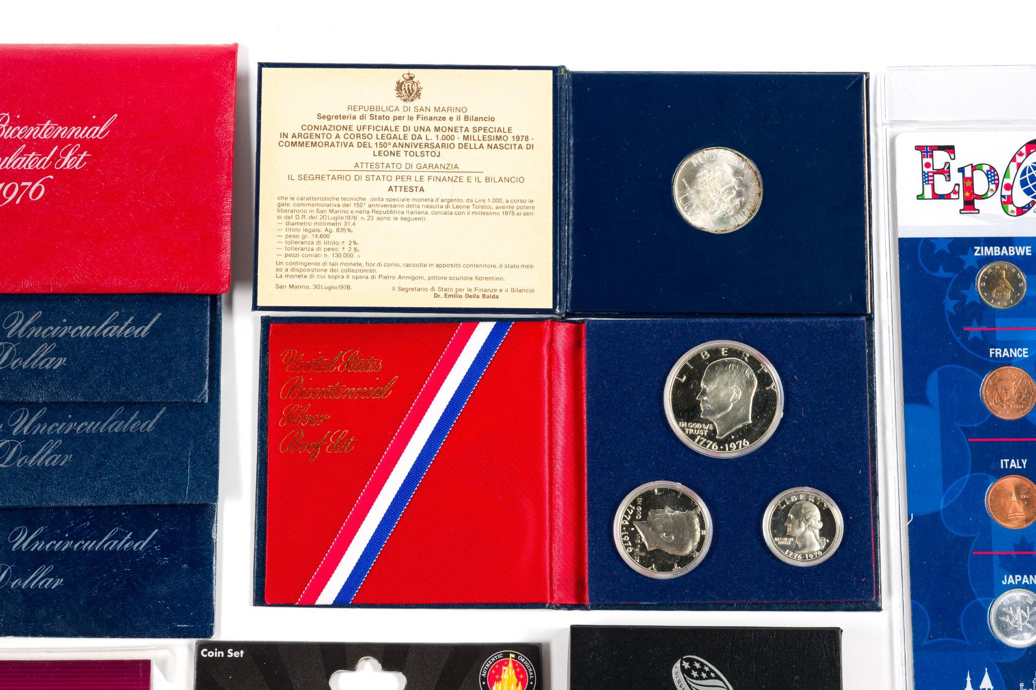 Coins, US Mint Silver Sets, Medallions