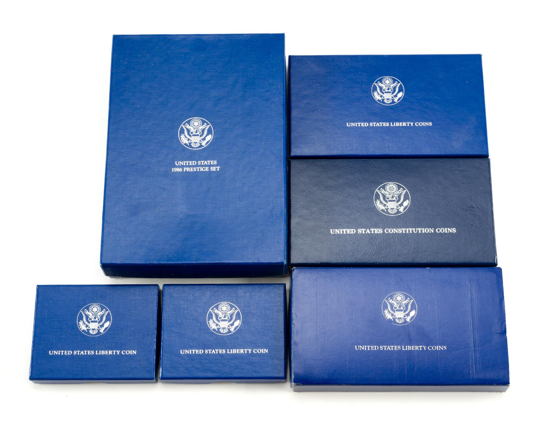 Prestige And Liberty Silver Commemorative Sets