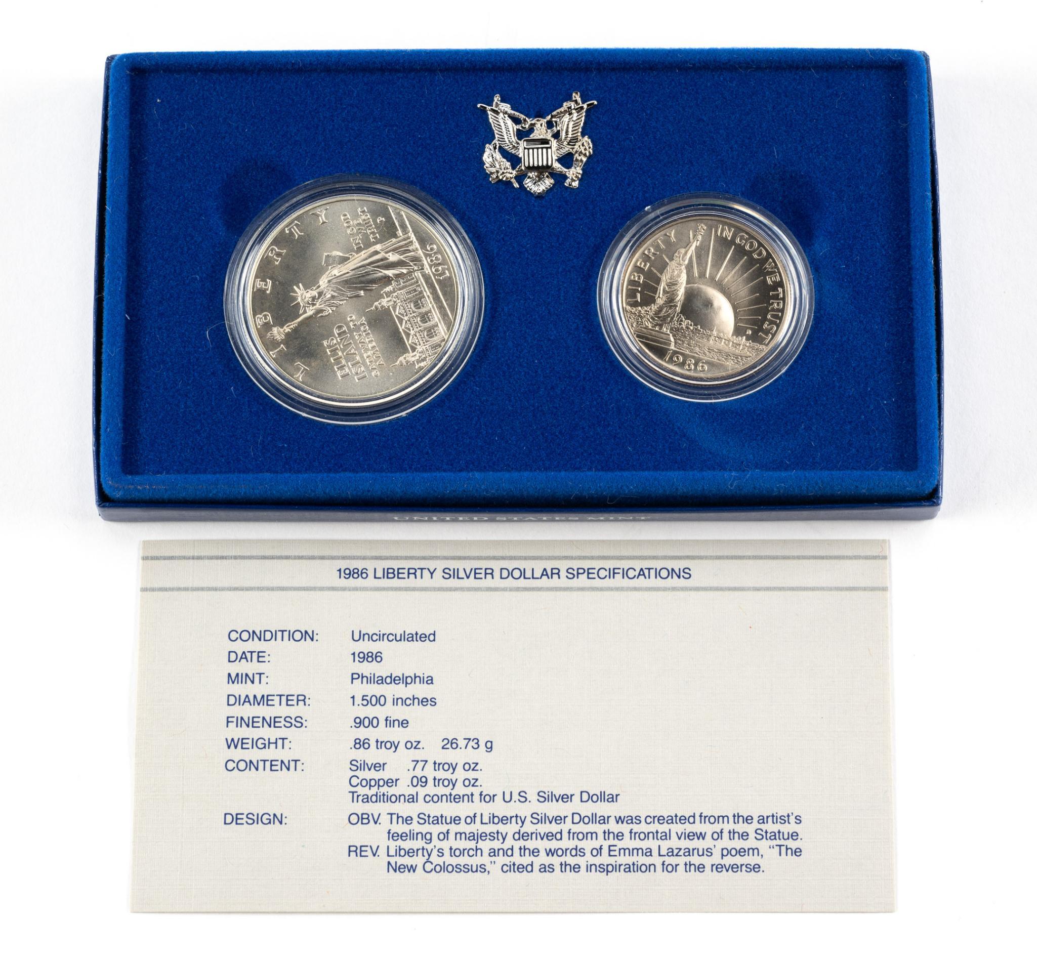 Prestige And Liberty Silver Commemorative Sets