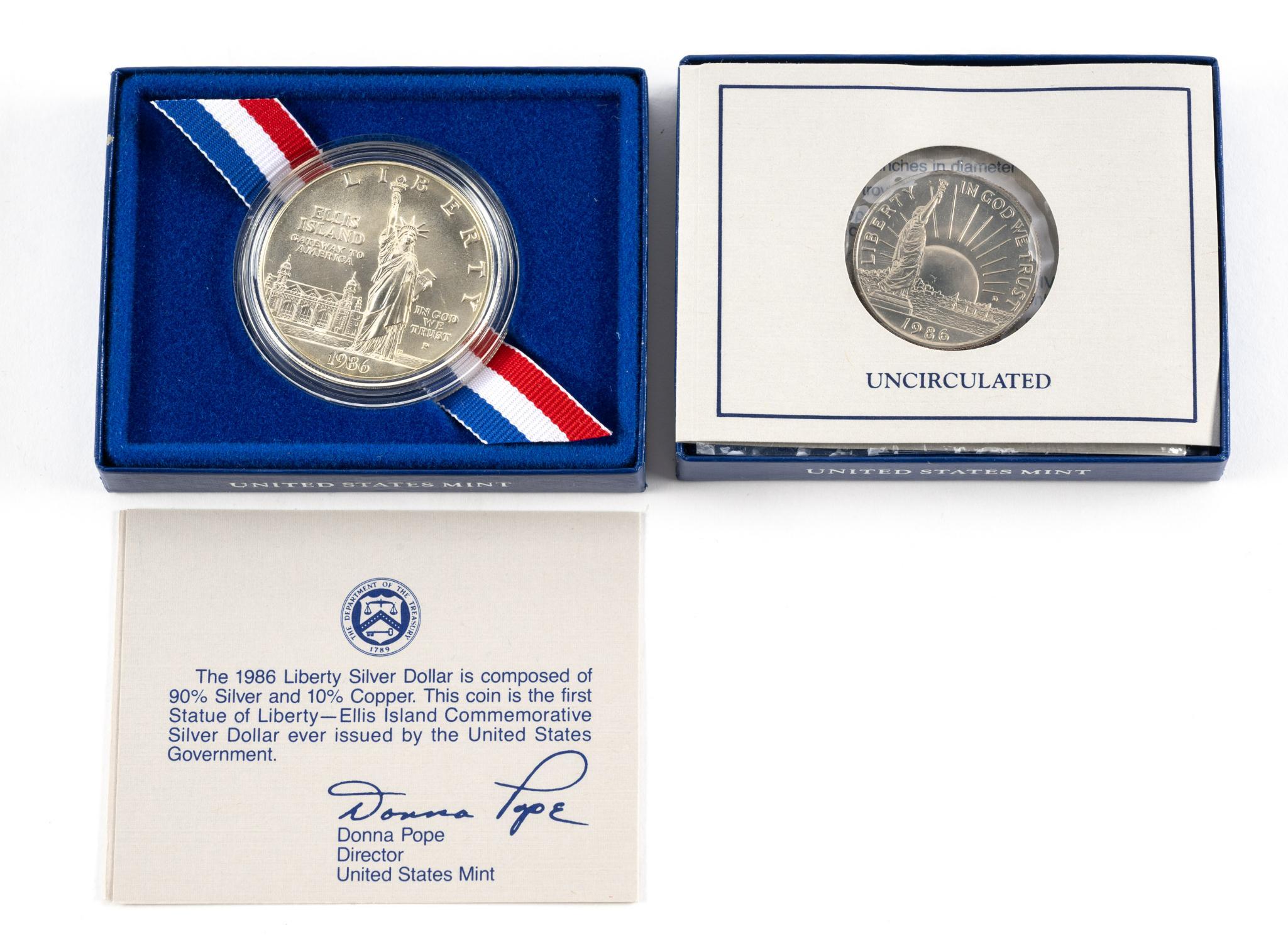 Prestige And Liberty Silver Commemorative Sets