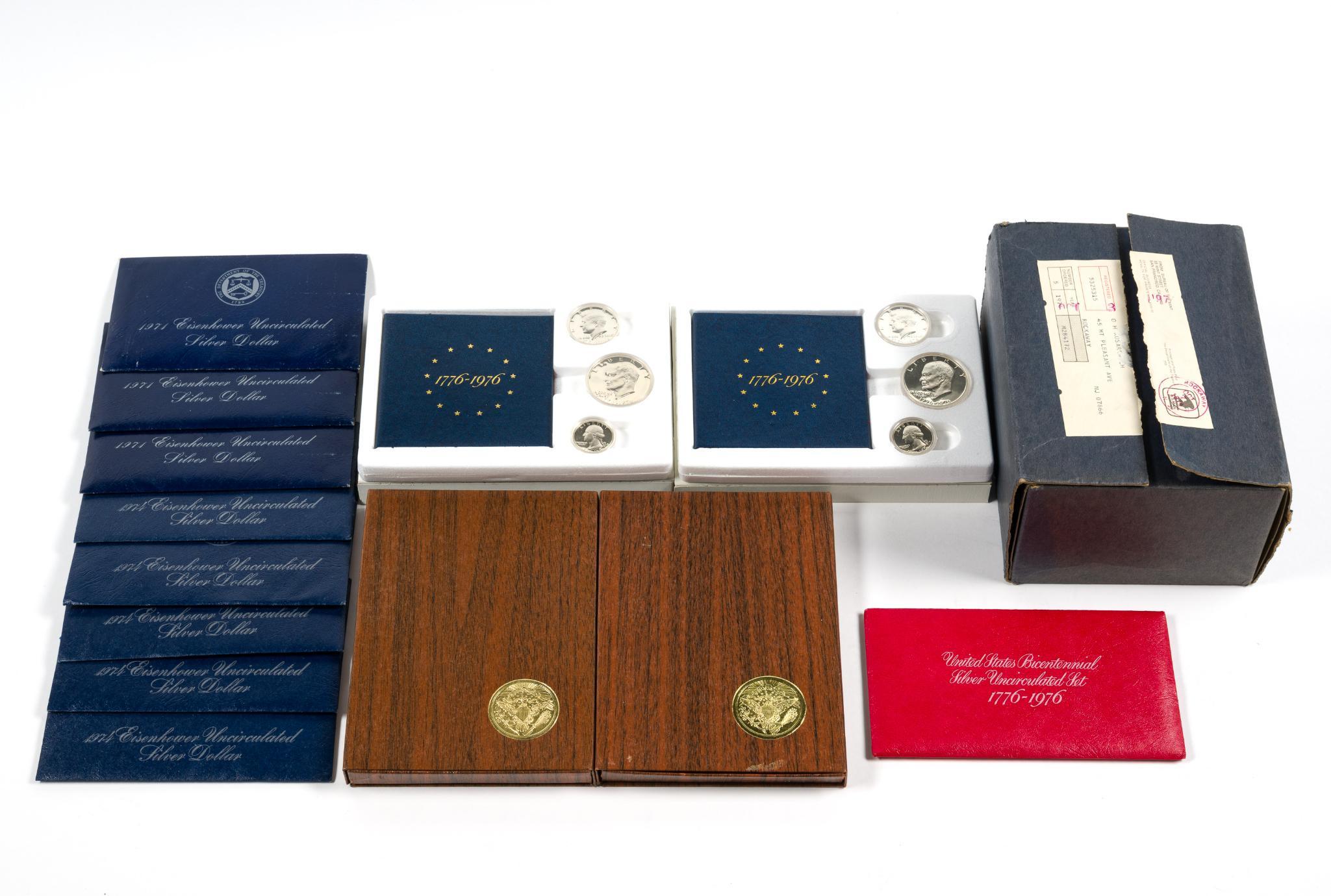 Eisenhower Proof And Uncirculated Silver Dollars