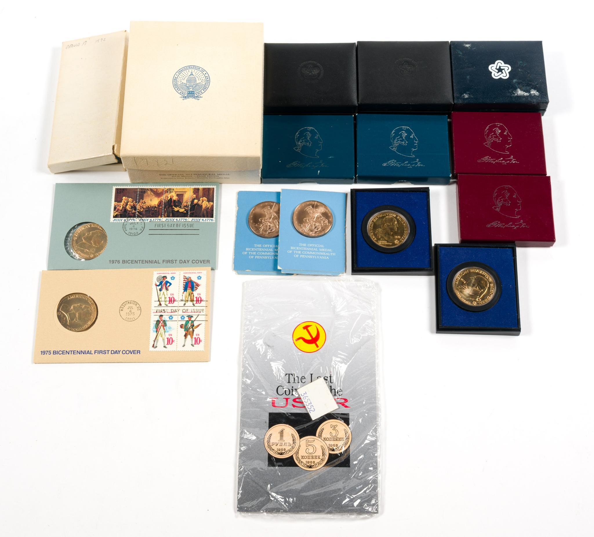 Medallions And Commemorative Coins Including Silver