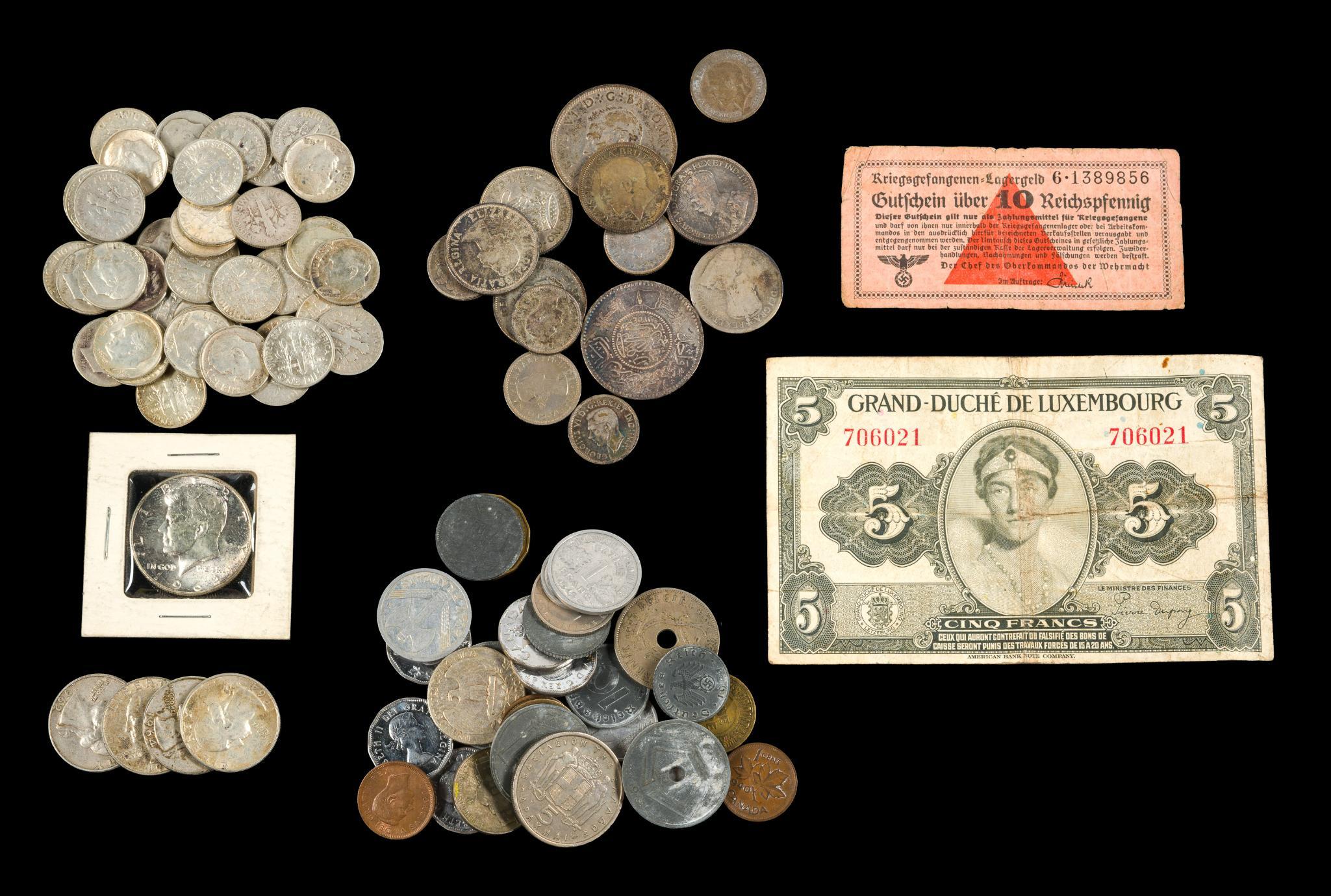 Mixed US And World Coins Including Silver