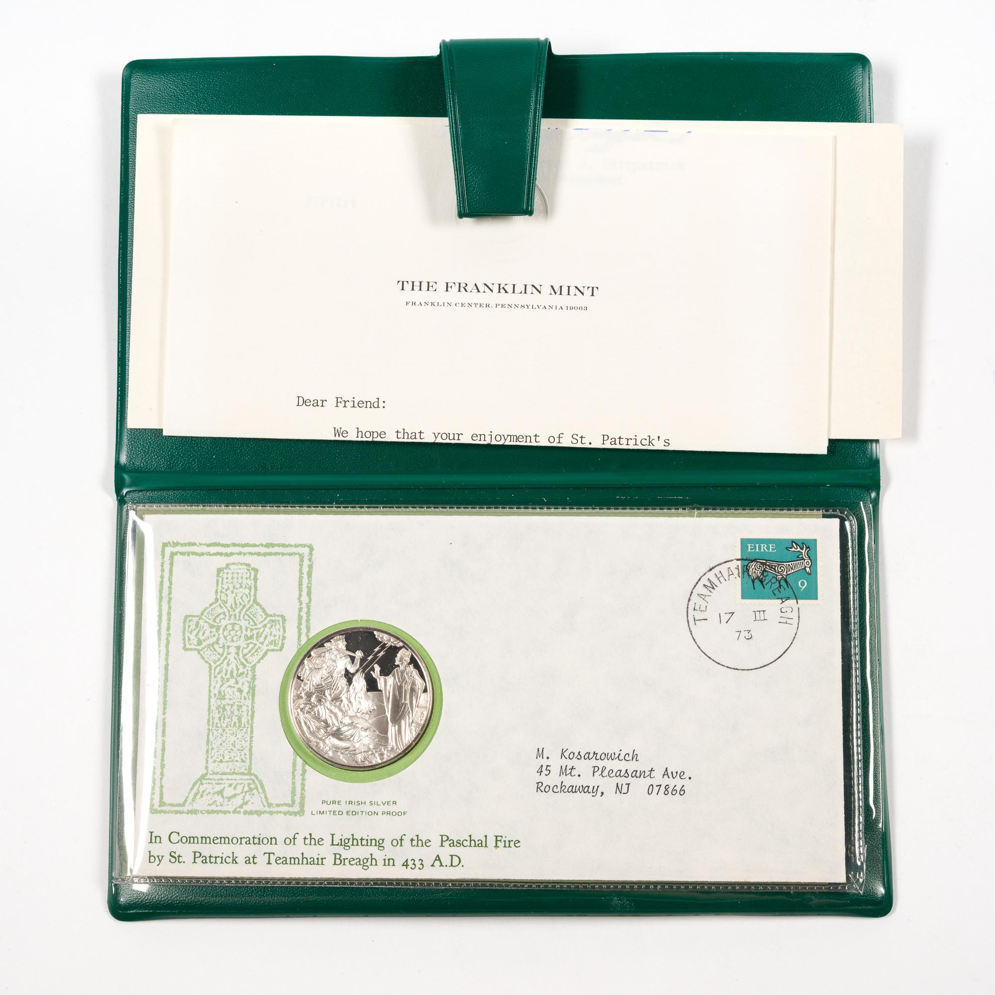 Six Pure Silver St. Patrick's Day Commemorative Medals