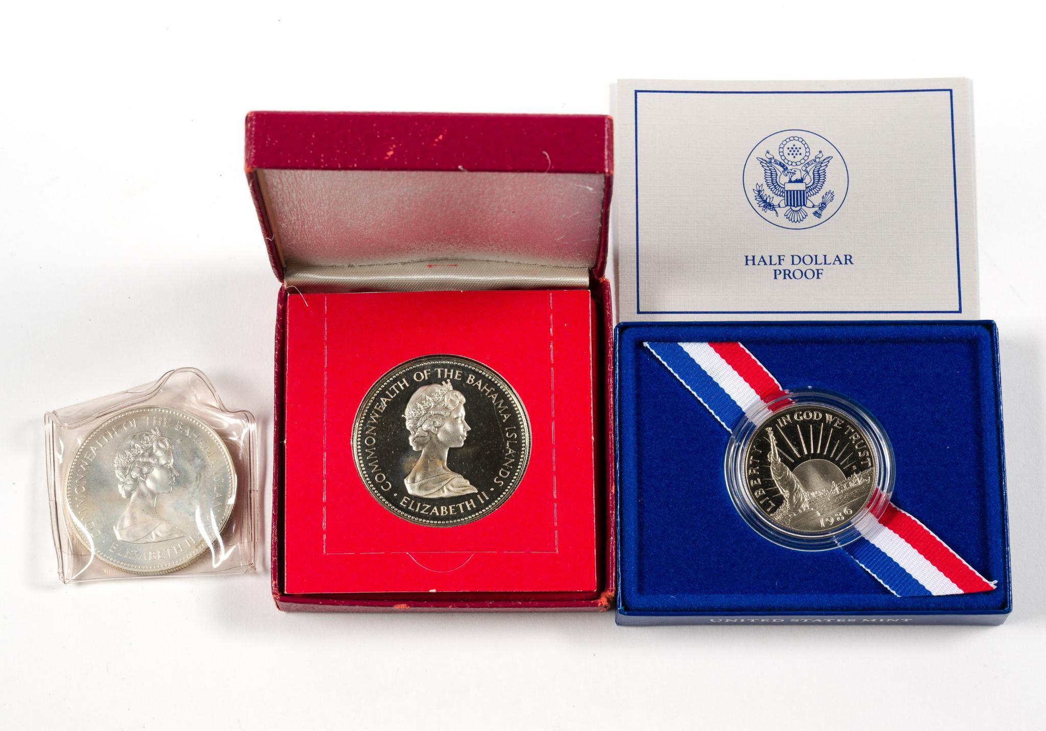 Commemorative US And Bahamas Including Silver