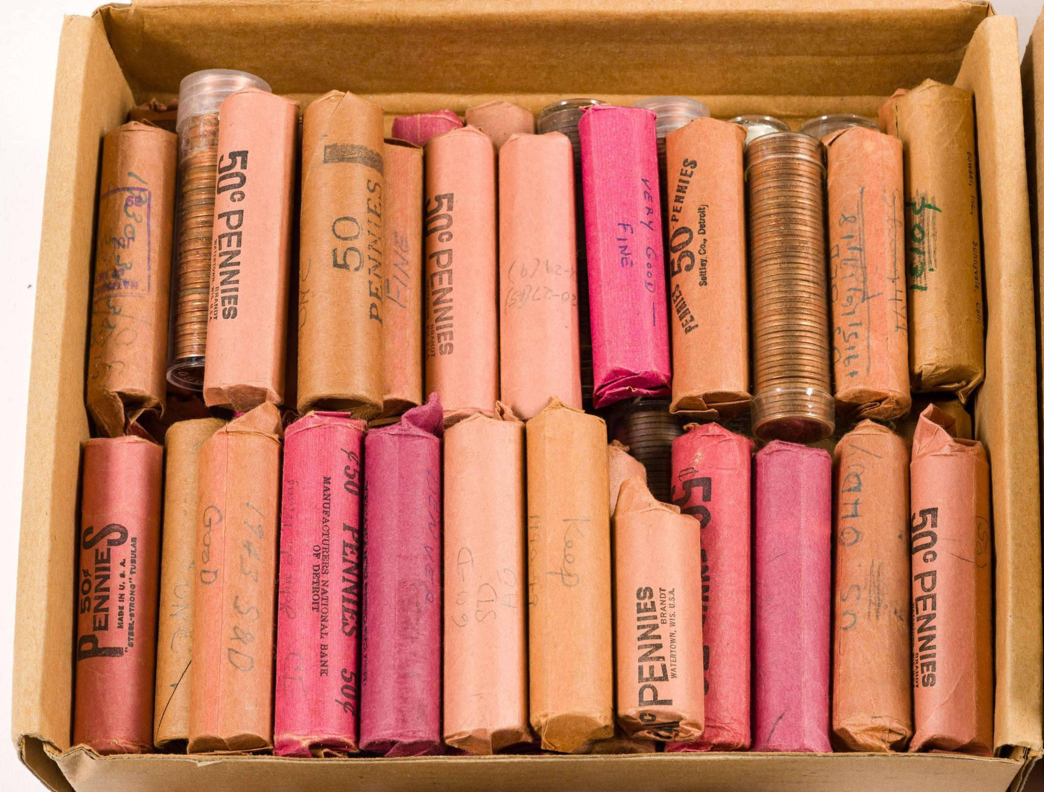 Over 7000 Copper Cents Including Indian Head And Wheat
