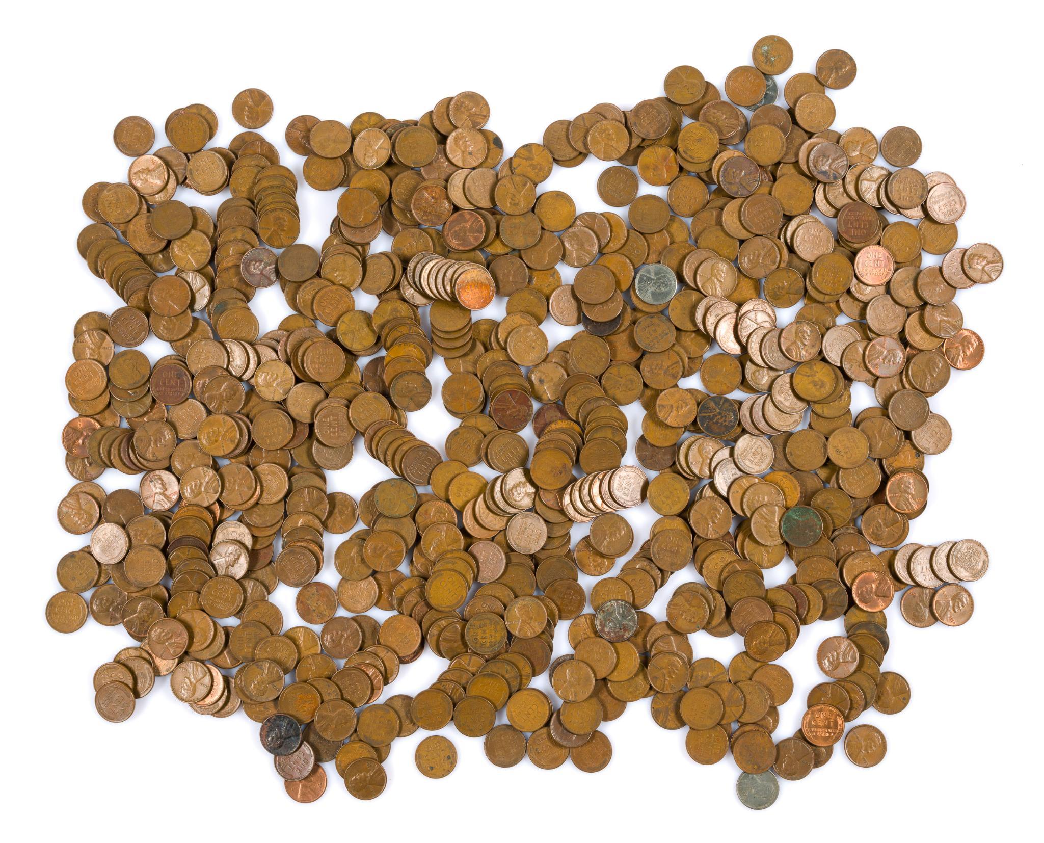 Over Seven Hundred Wheat Cents