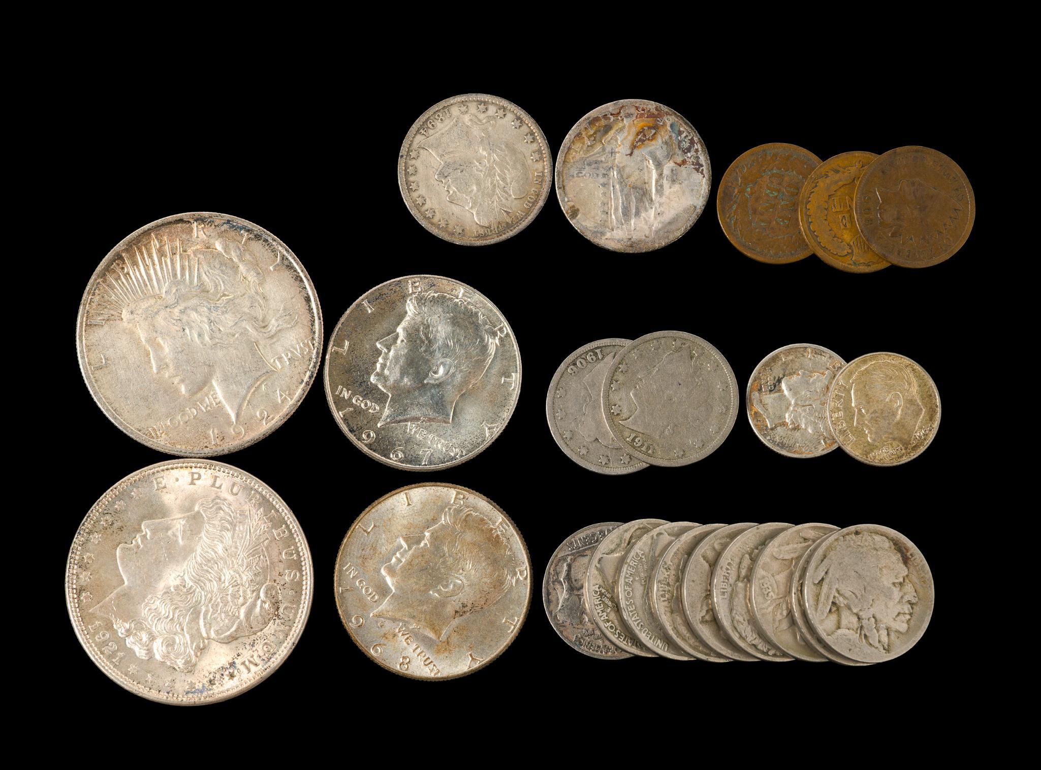 US Coins Including Silver Dollars