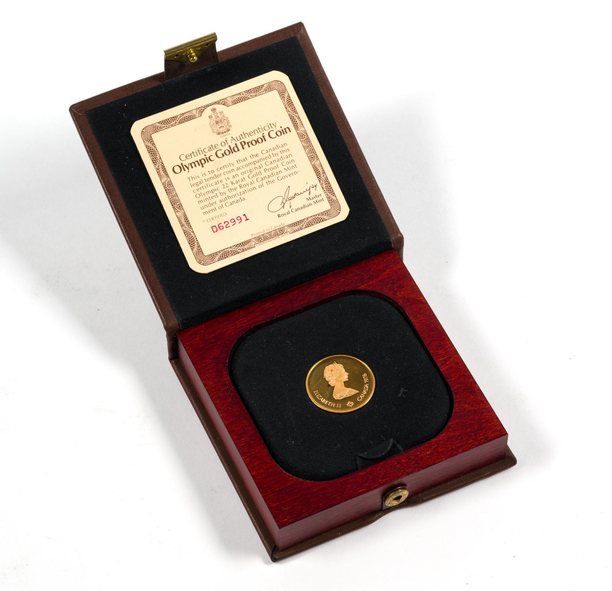 1976 Gold Proof Canadian Olympic Coin