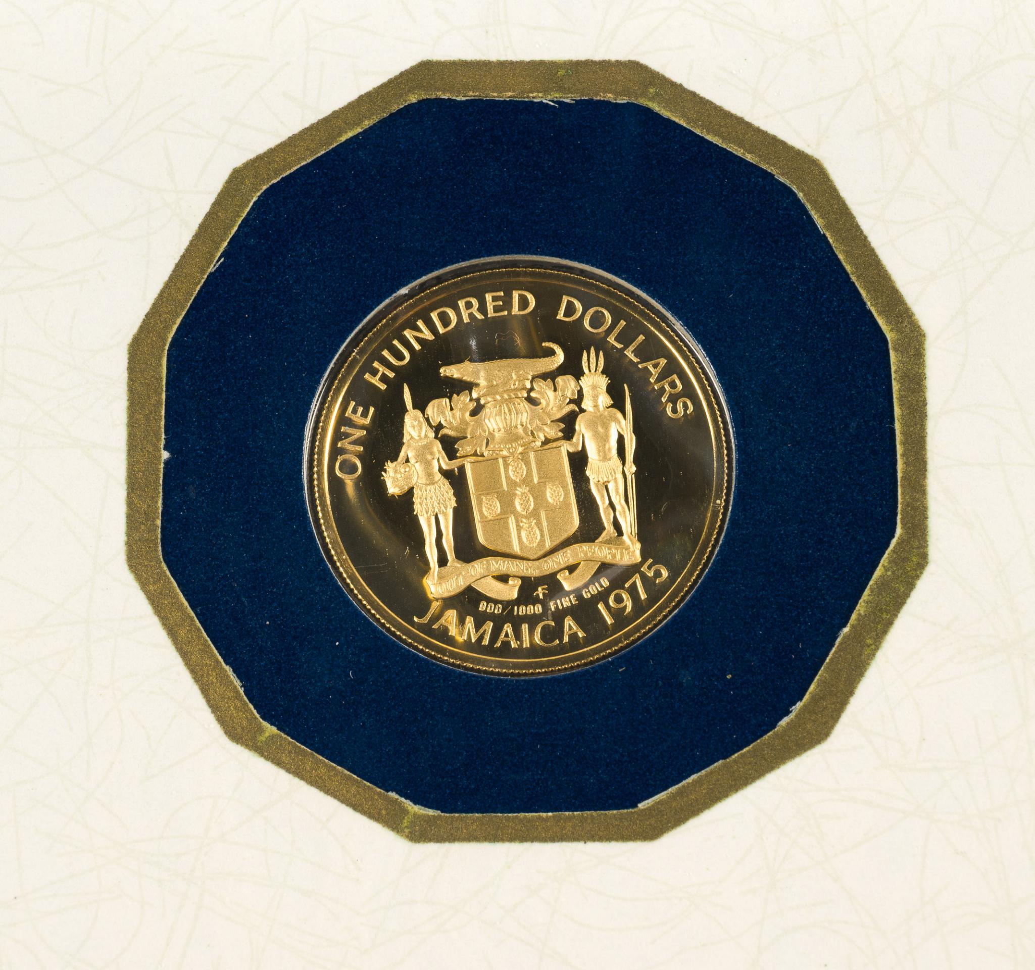 Jamaica $100 Gold 1975
