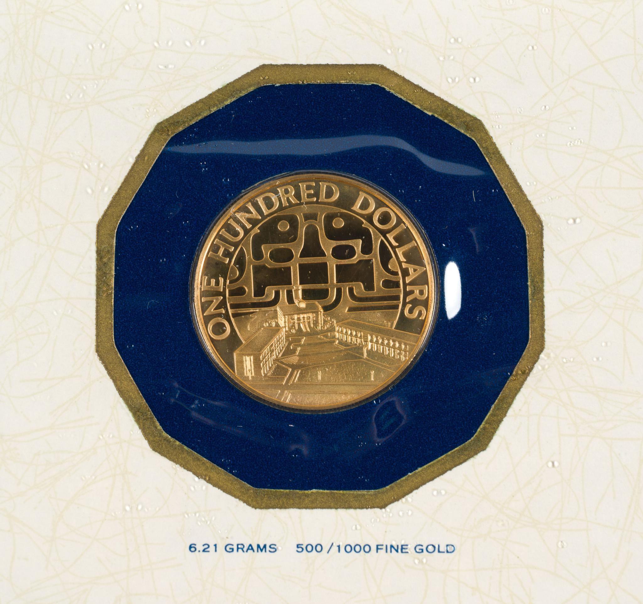 Belize $100 Gold 1975