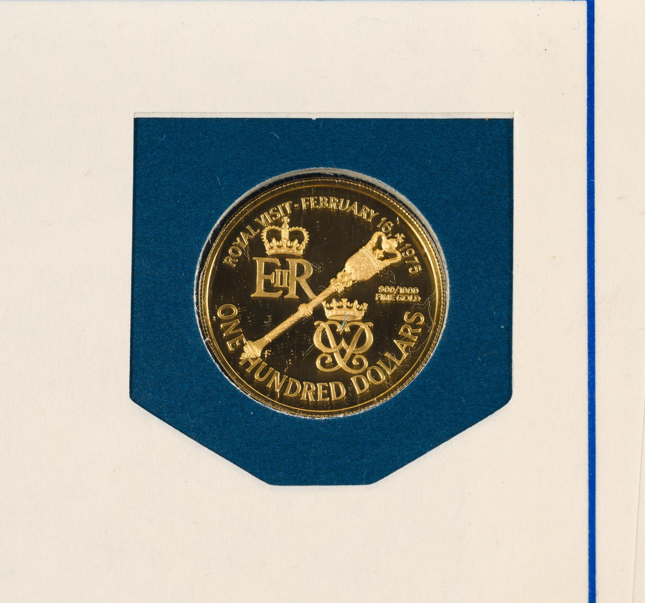 Bermuda $100 Gold 1975