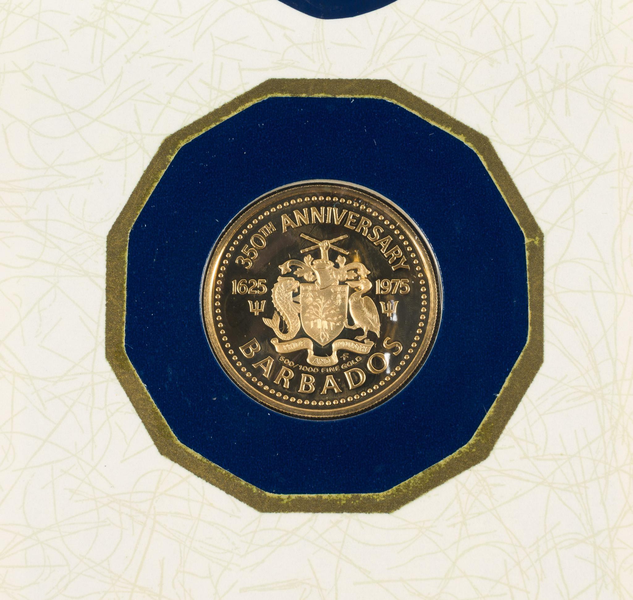 Barbados $100 Gold 1975