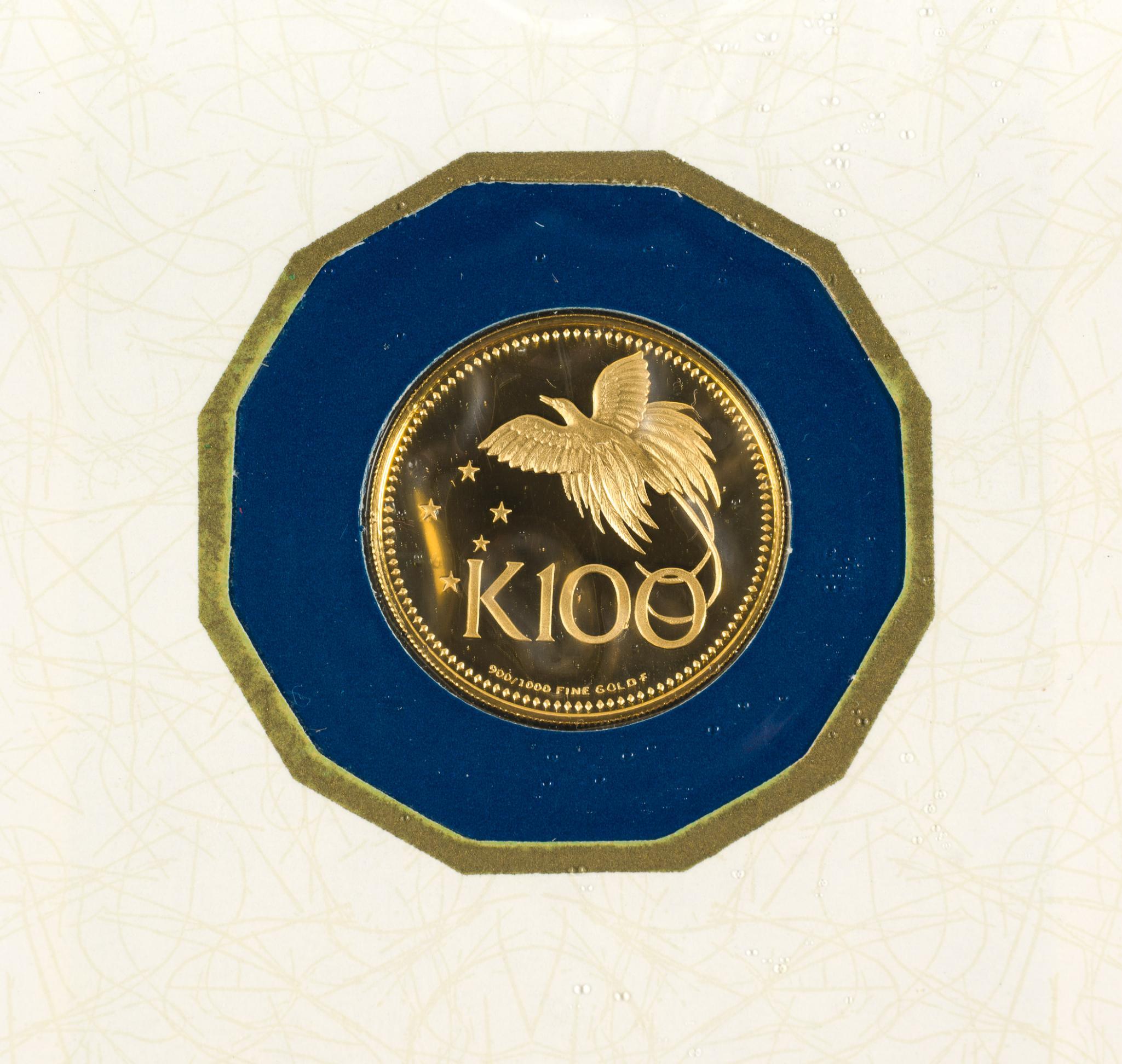 Papau New Guinea 100 Kinba Gold 1975