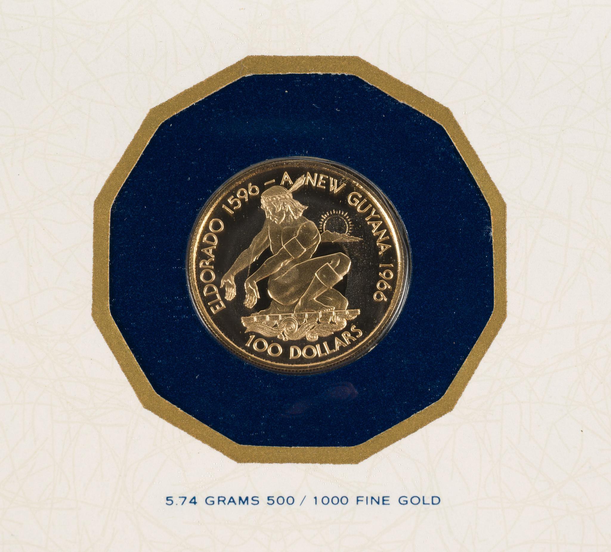 Guyana $100 Gold 1976