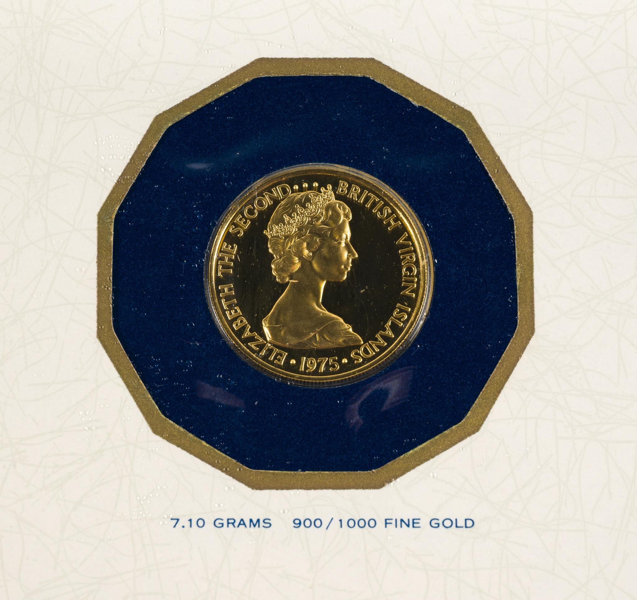 British Virgin Islands $100 Gold 1975