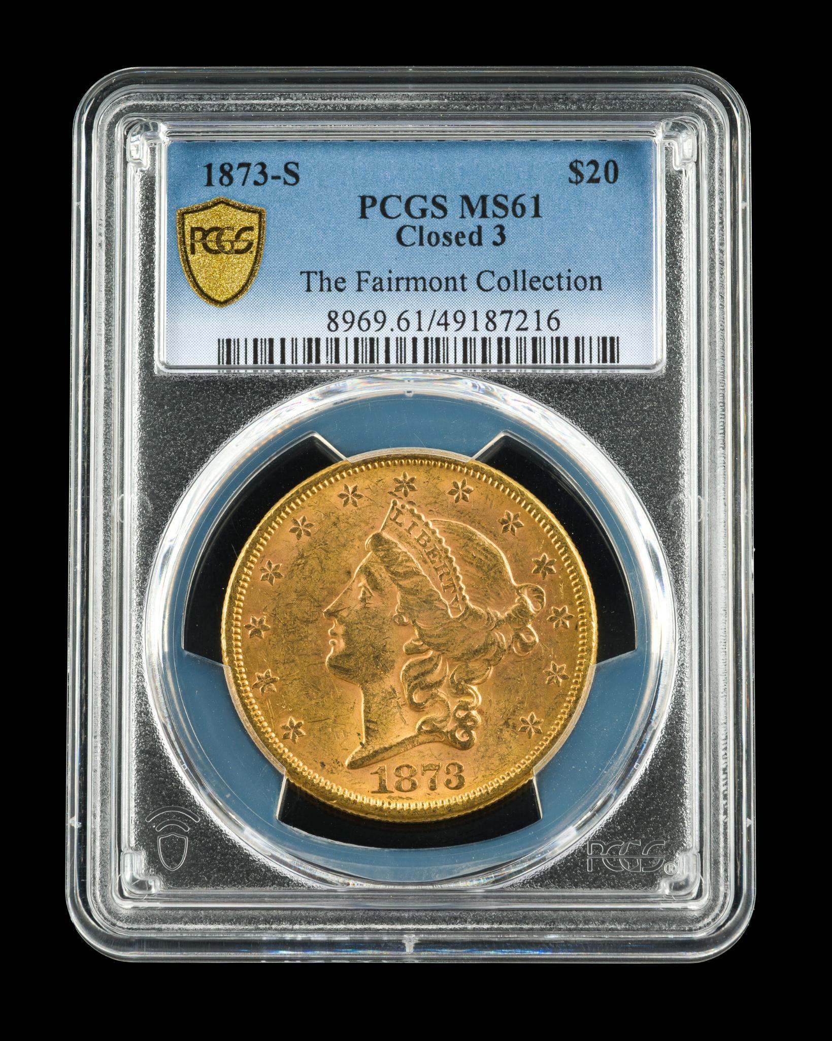 1873 Twenty Dollar Gold Coin PCGS Graded