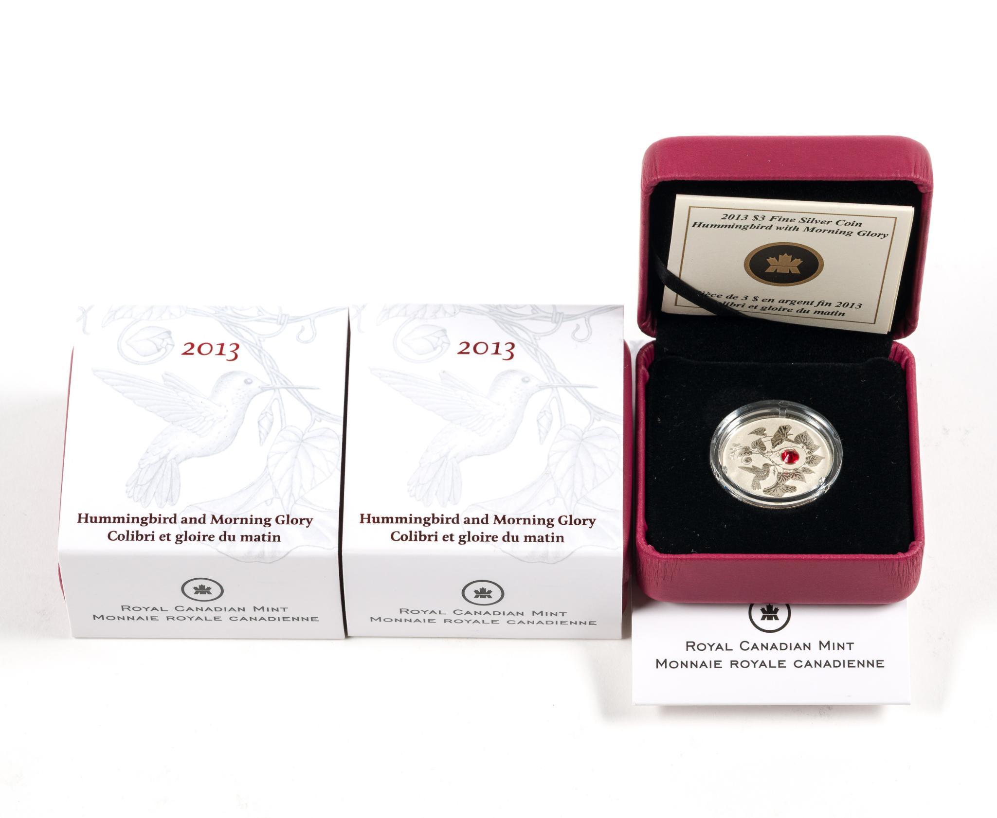 Seven Pure Silver Proof Commemorative Canada Coins 2013