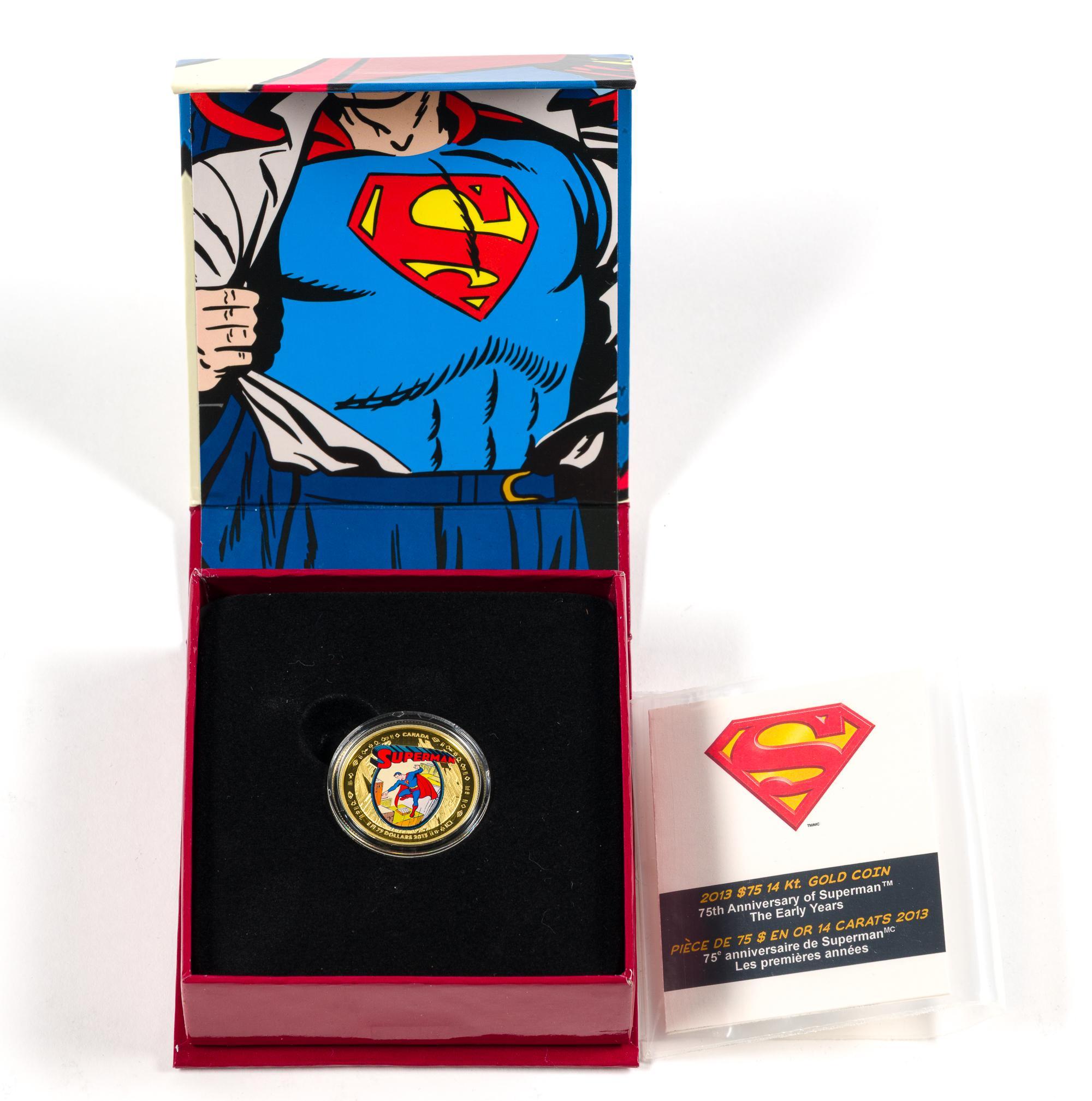 14K Gold Coin 2013 Canada Siuperman Series