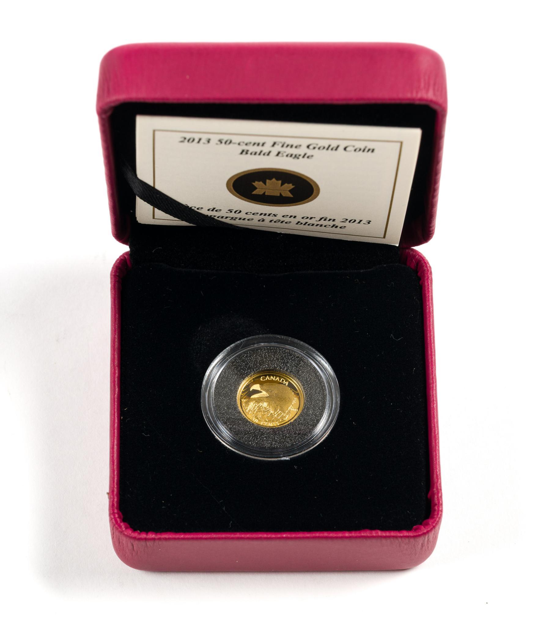 Six Pure Gold Canada Coins 2013
