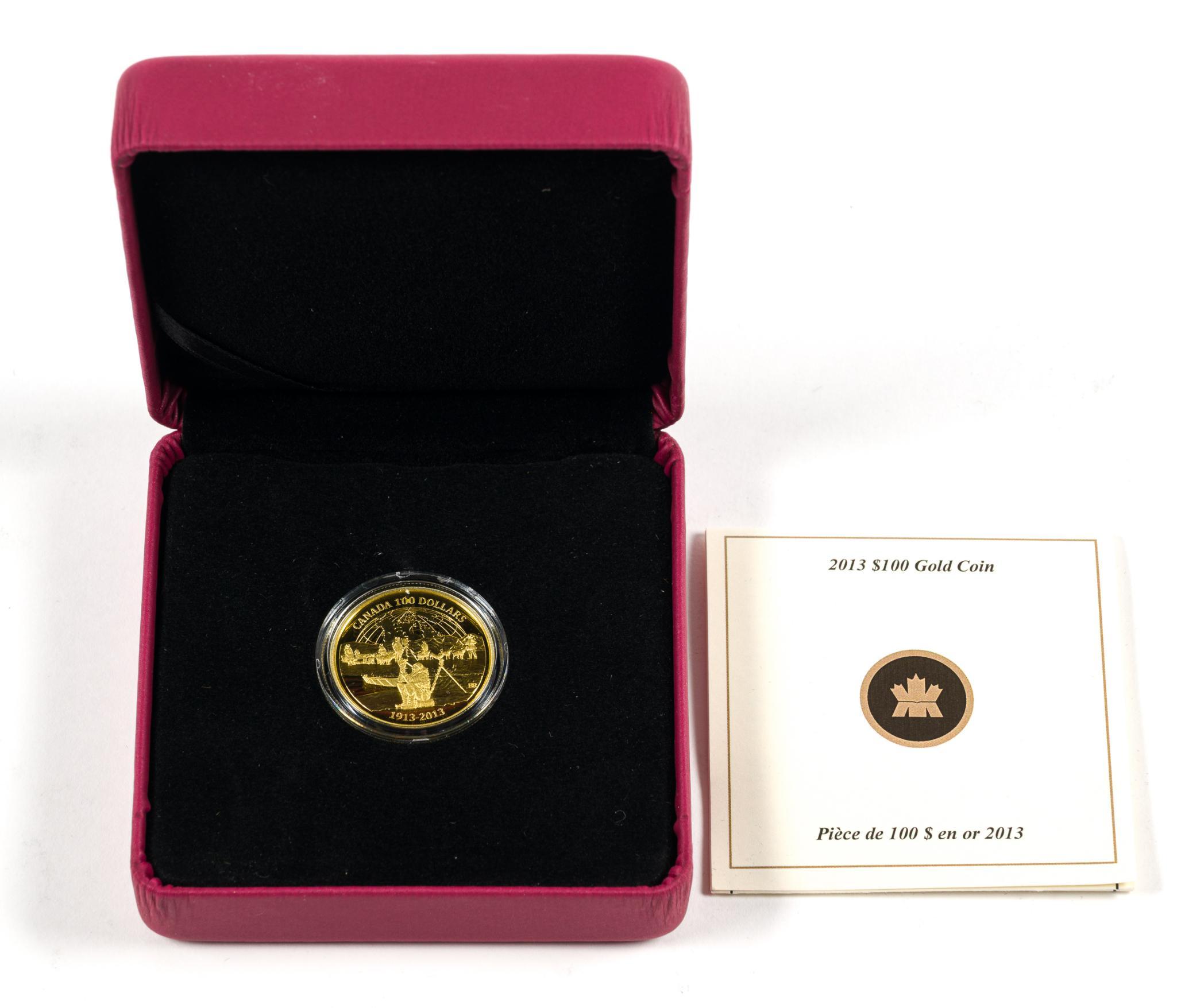 14K Gold Coin 2013 Canada Arctic Expedition