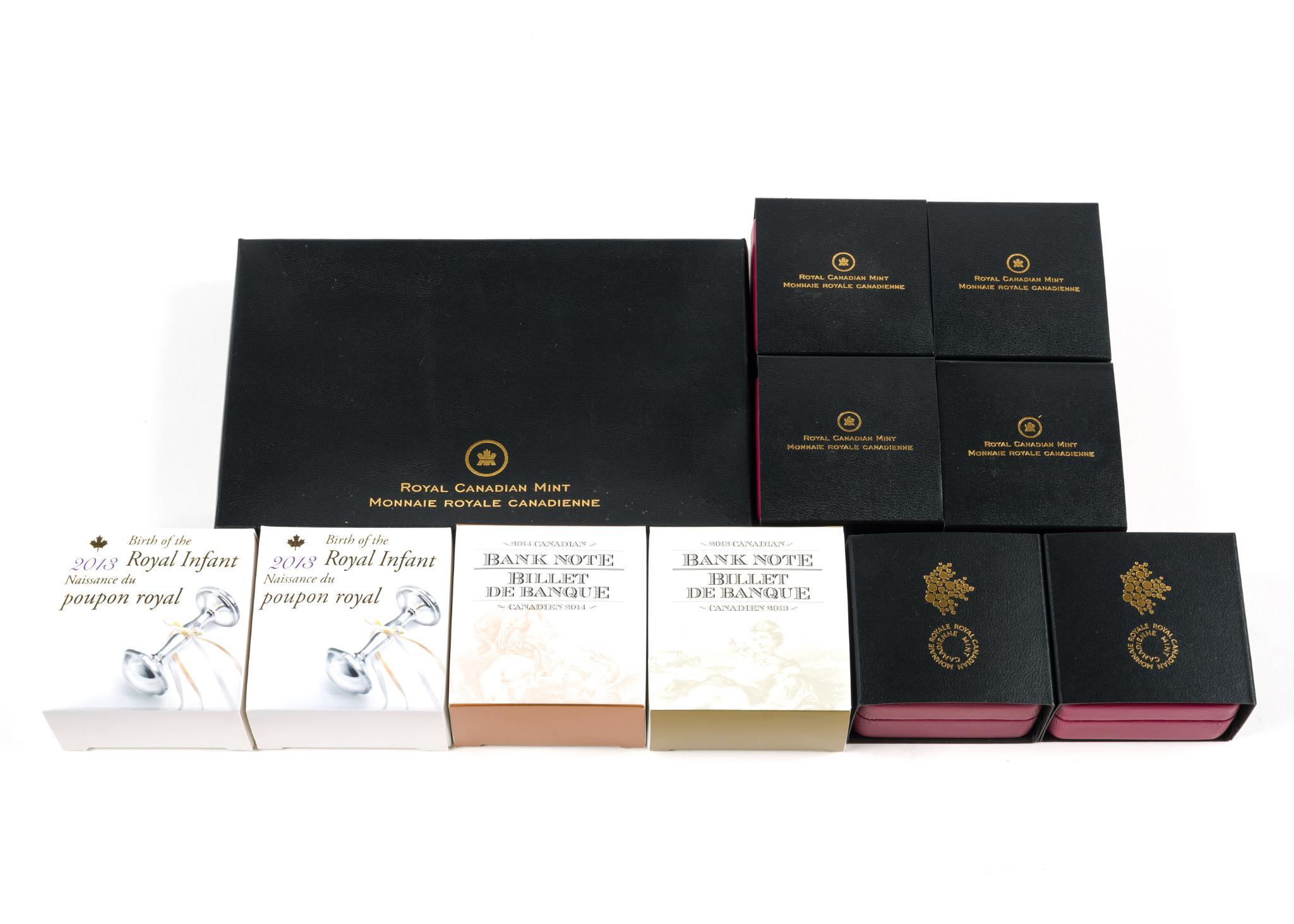 Eleven 2013 Pure Silver Canada Commemorative Coins