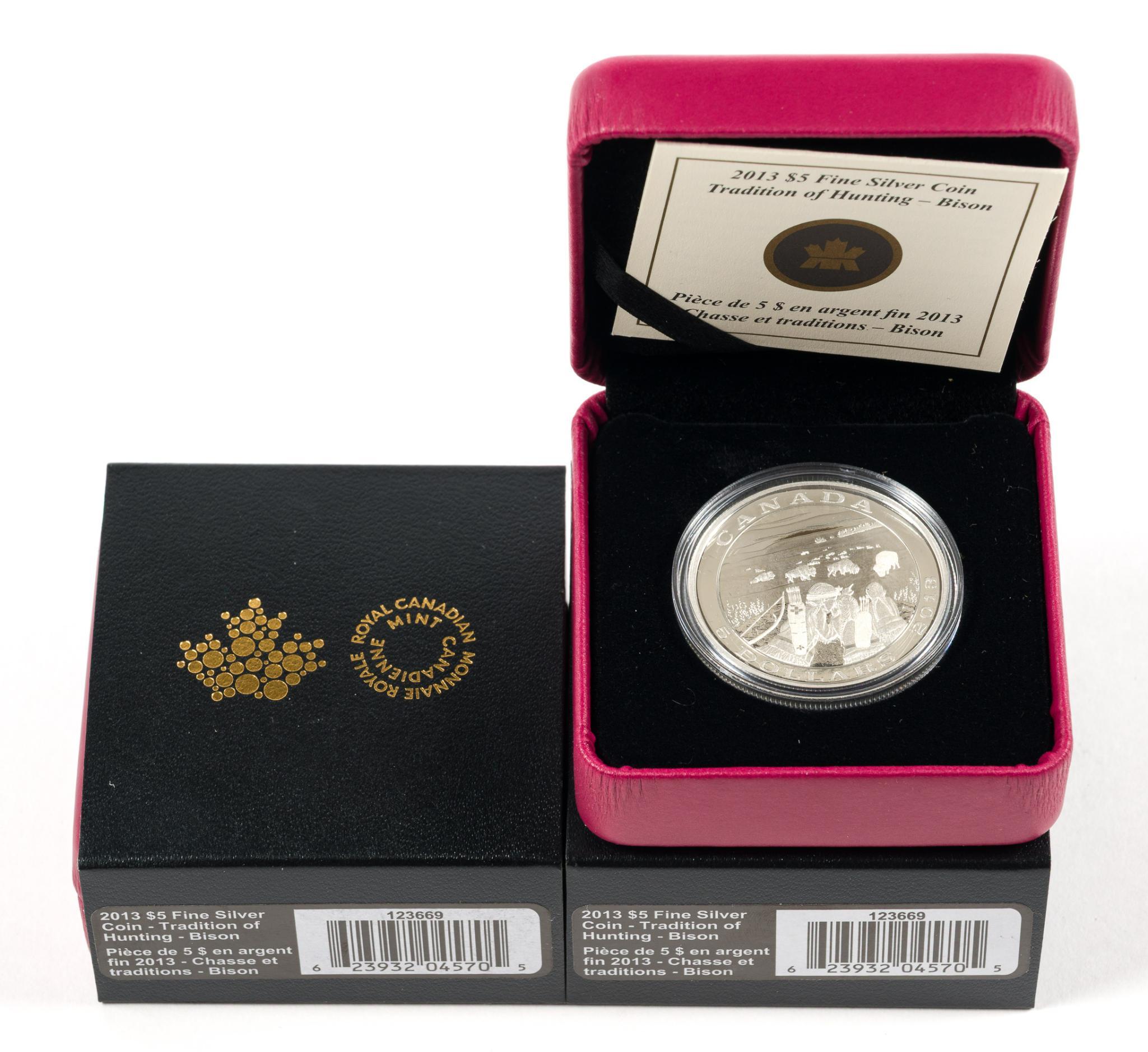 Eleven 2013 Pure Silver Canada Commemorative Coins