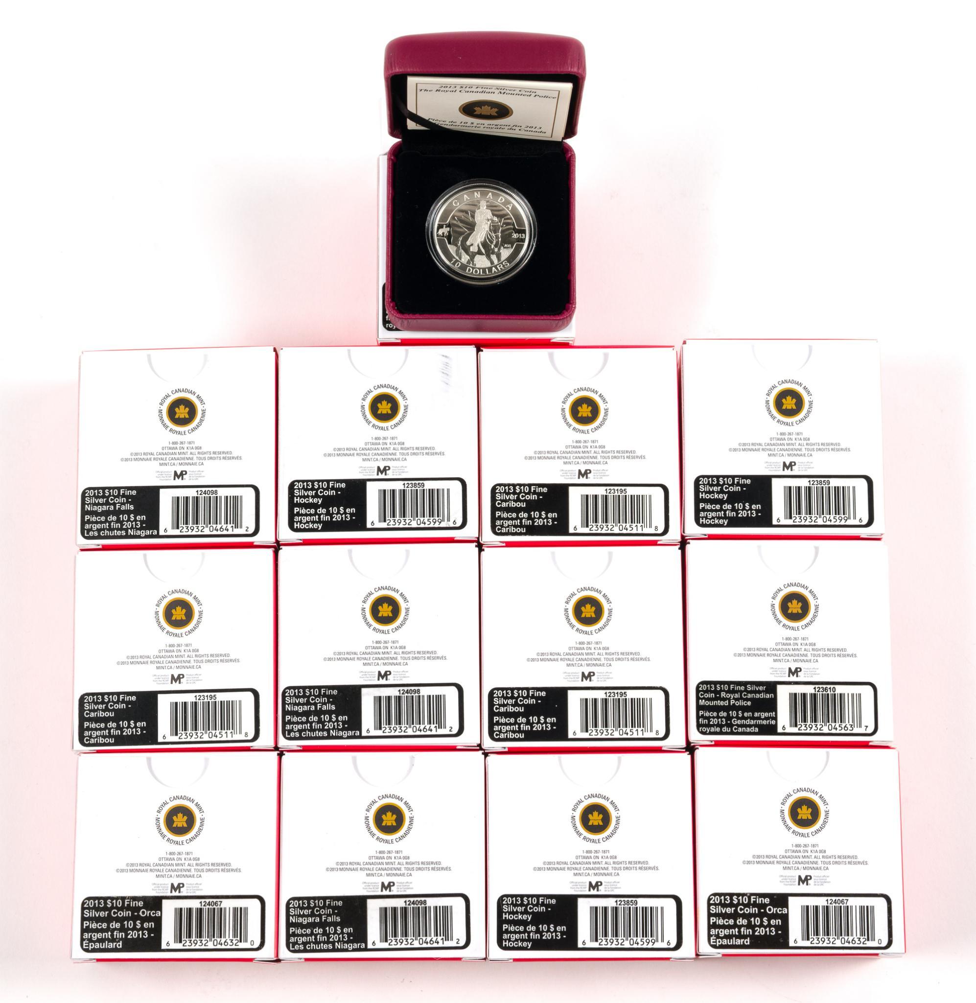 Twenty Pure Silver 2013 Canada Commemorative Coins