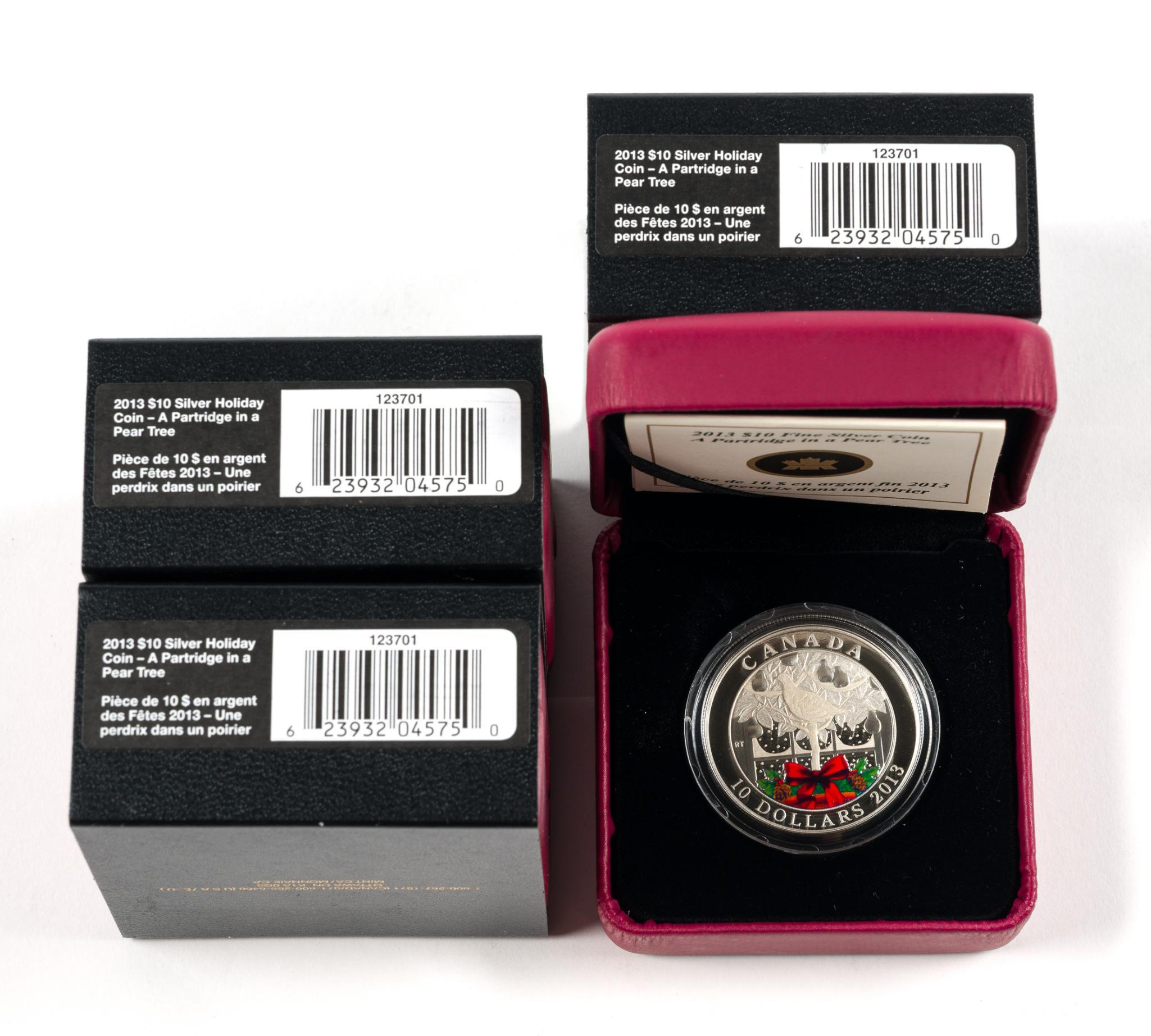 Twenty Two Pure Silver 2013 Canada Commemorative Coins