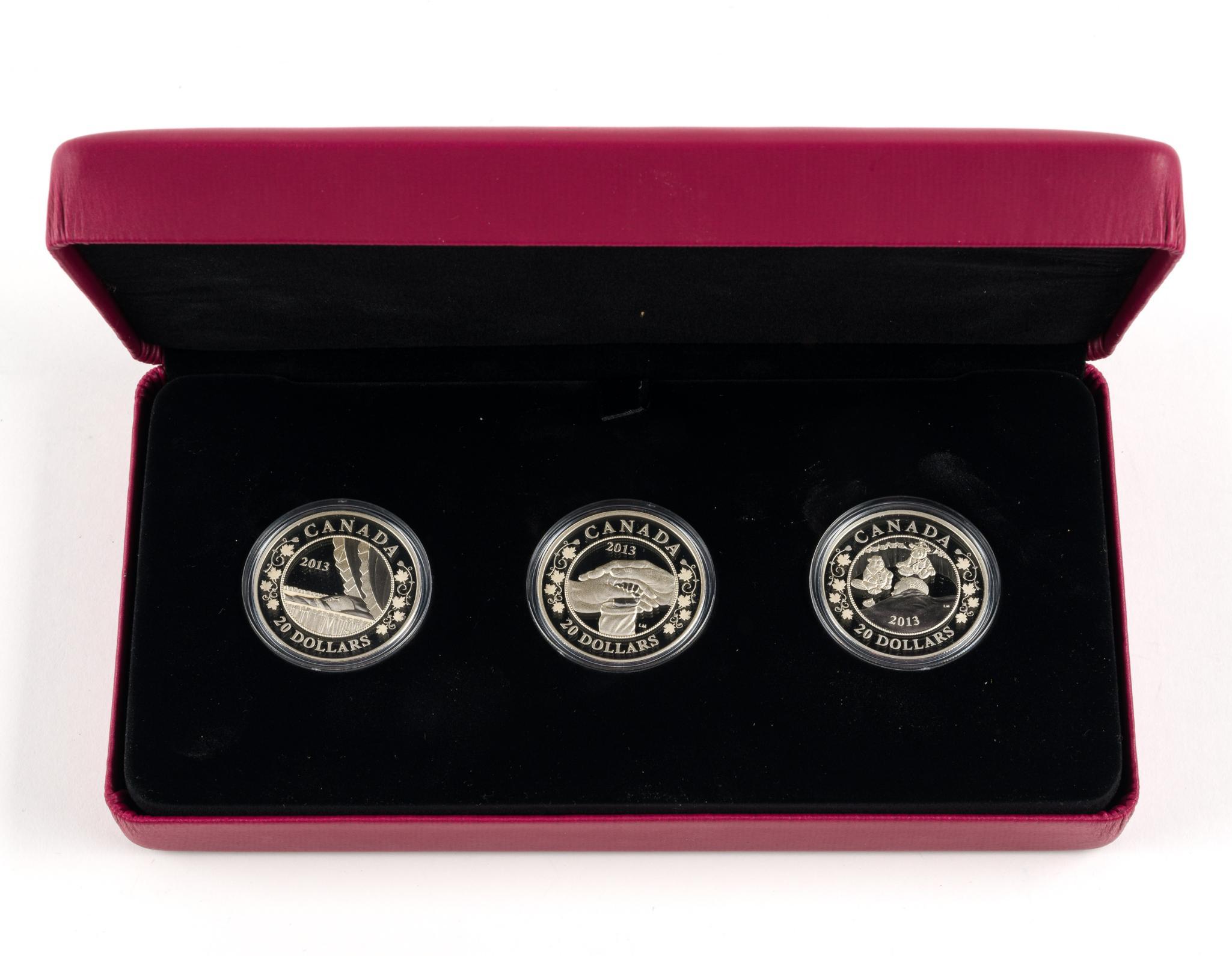Two Pure Silver Coin Sets 2013 Canada