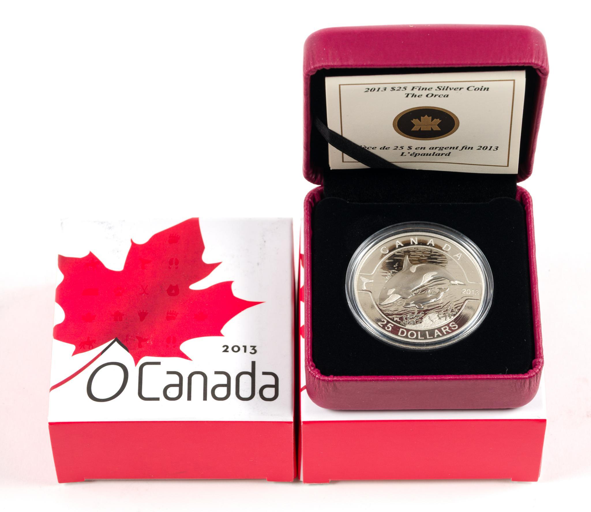 Twenty Canada Pure Silver One Troy Ounce Commemorative Coins