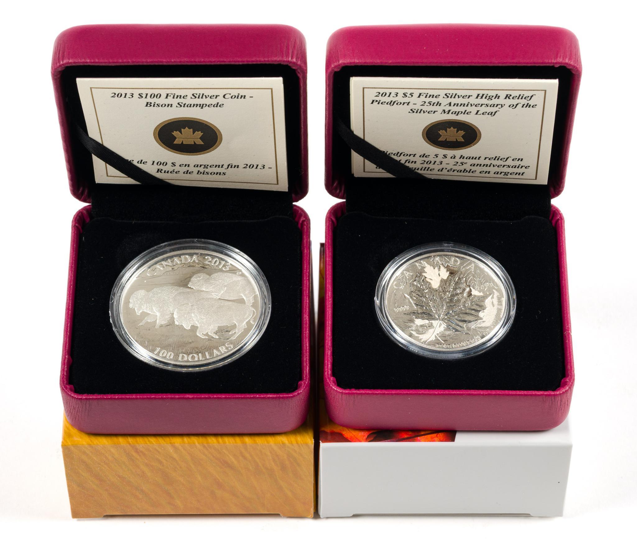 Twenty Canada Pure Silver One Troy Ounce Commemorative Coins