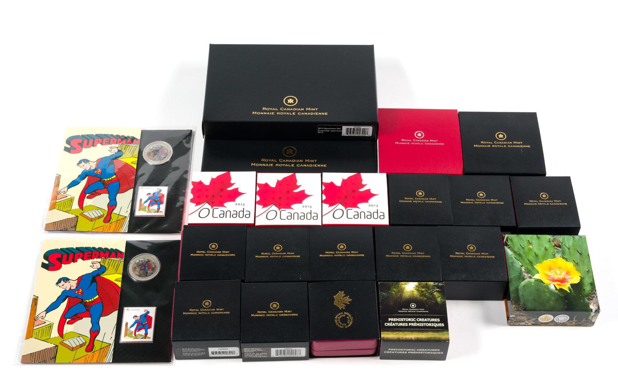 2013 Commemorative Canada Coins Coins Including Pure Silver