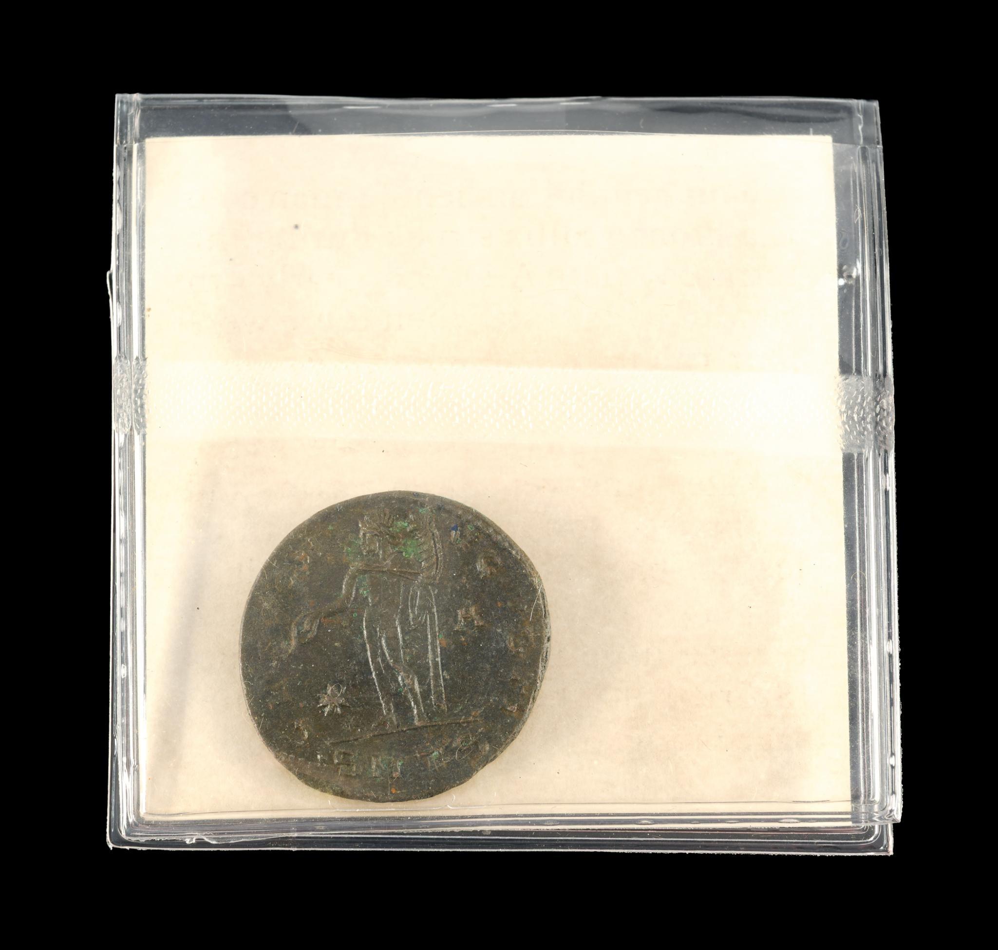 Bronze Follis Ancient Roman Coin