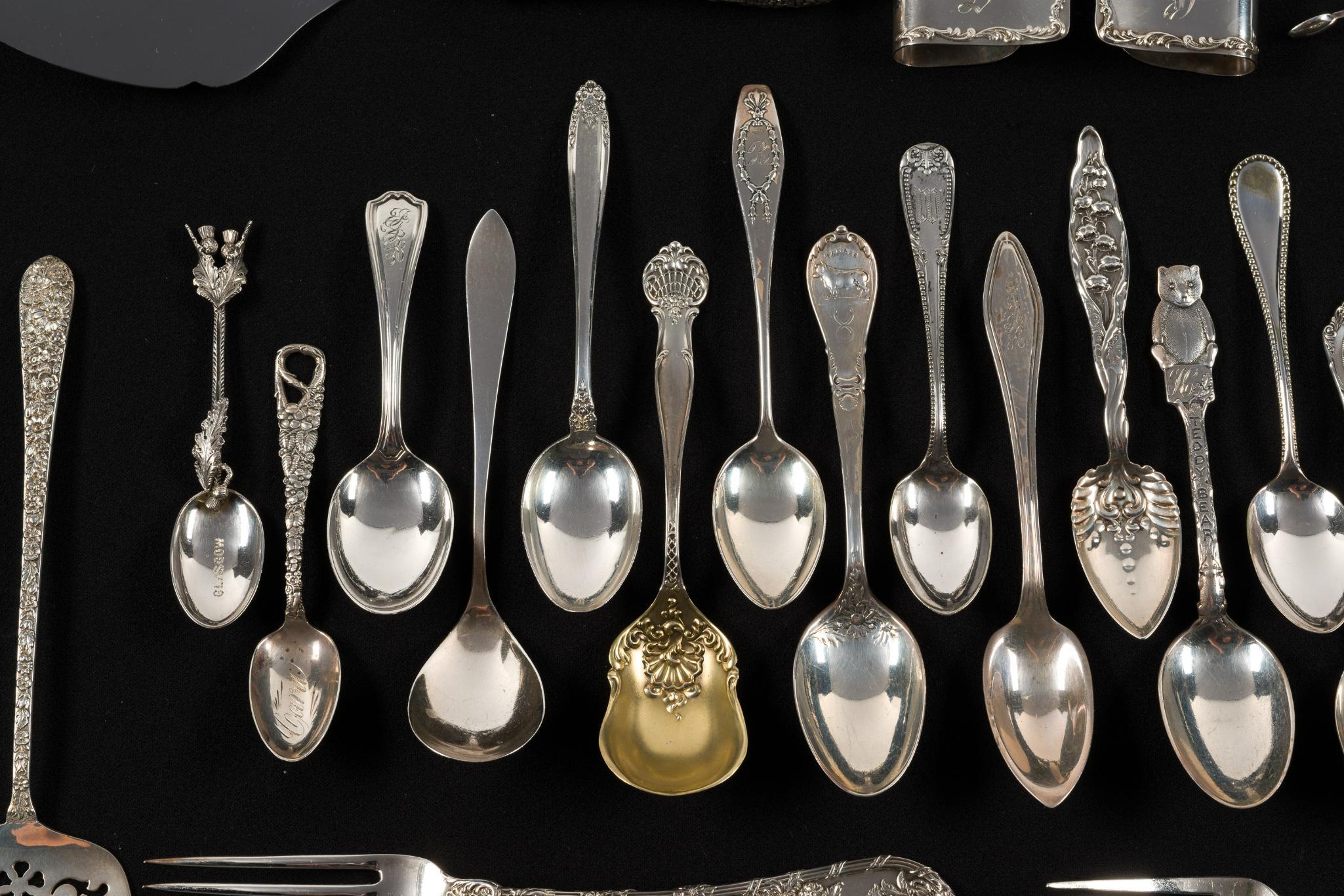 Sterling Silver Flatware and Serving Incl. Stieff