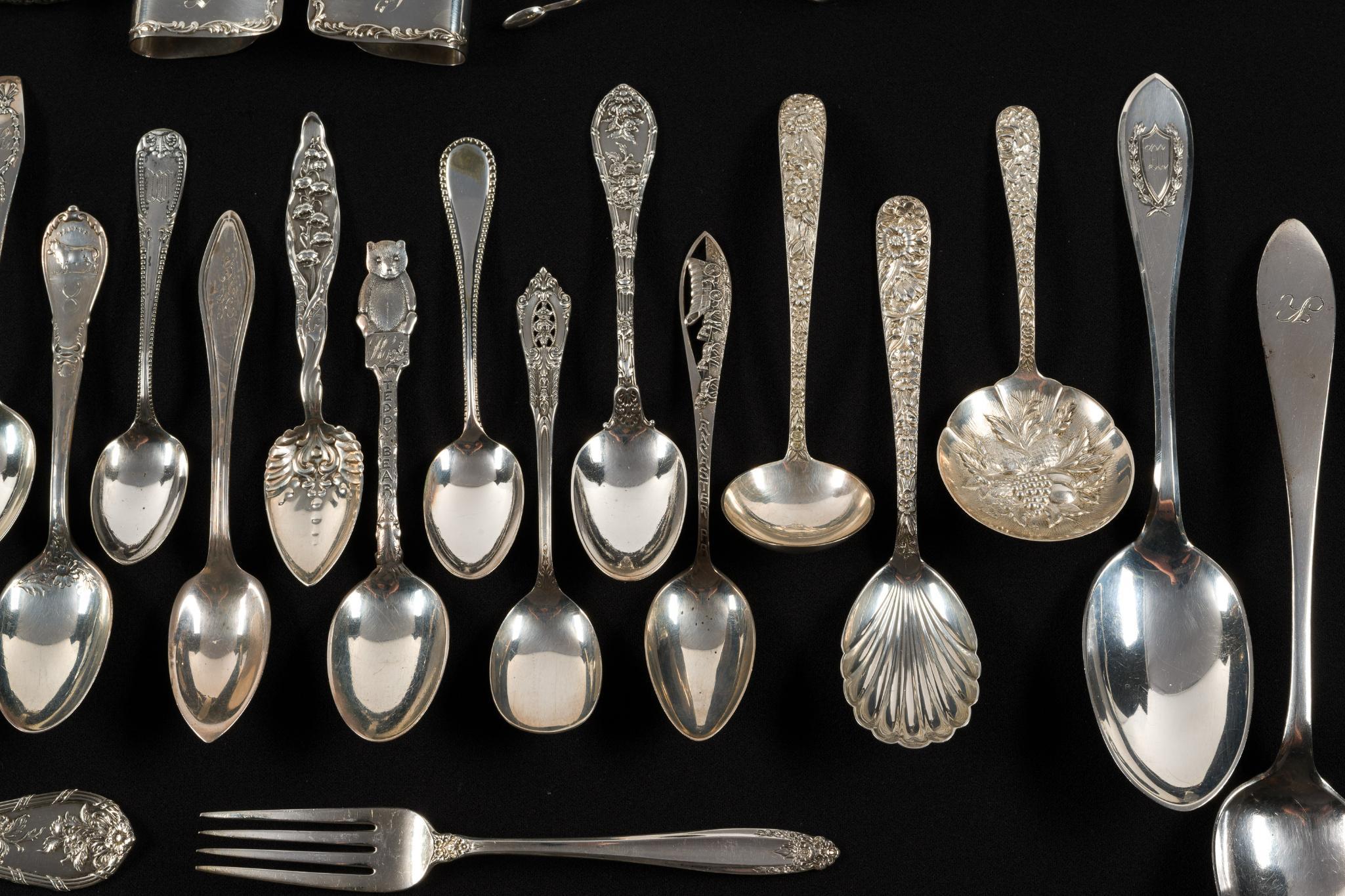 Sterling Silver Flatware and Serving Incl. Stieff