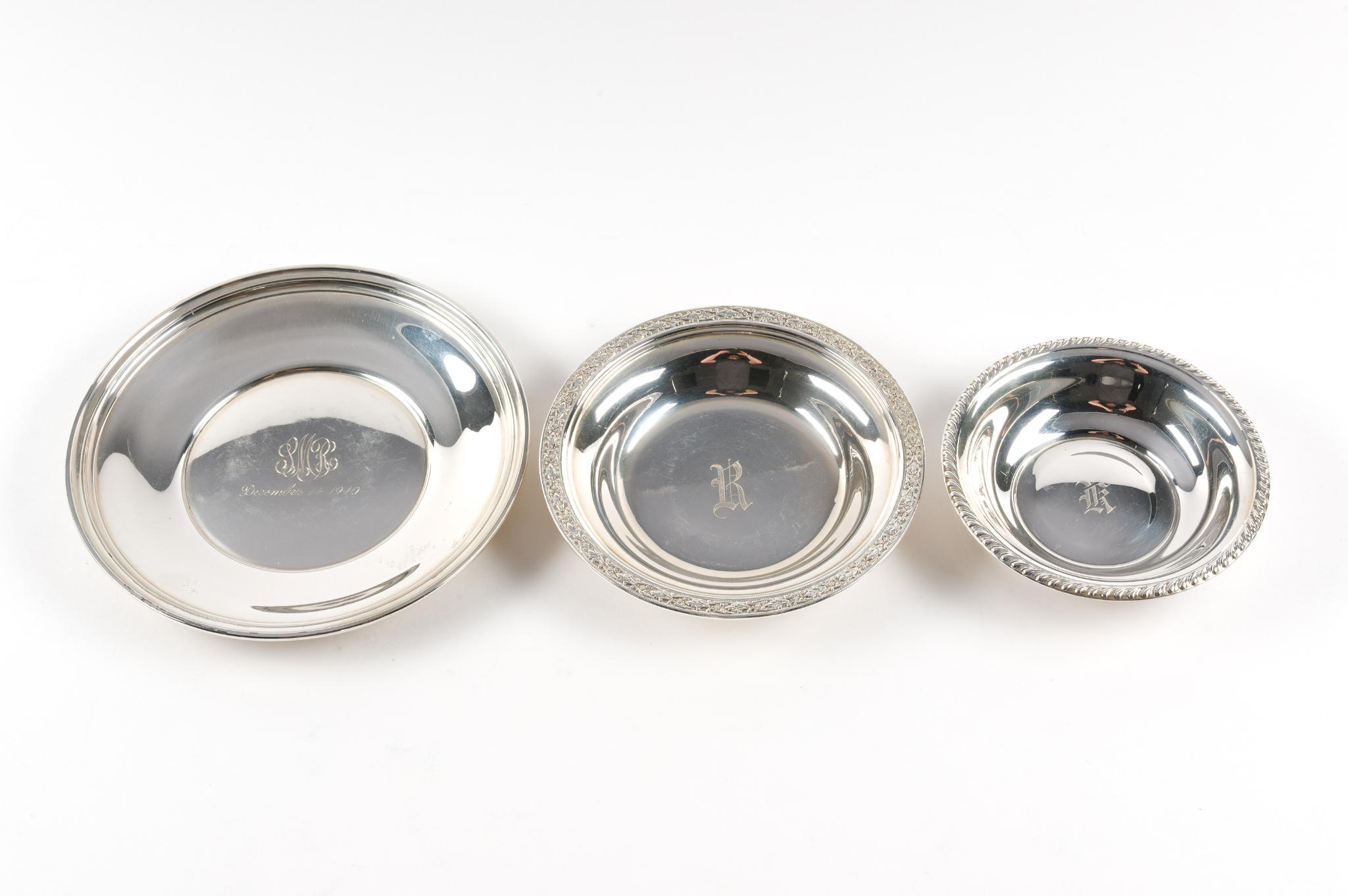 8 Pieces Sterling Silver Hollowware