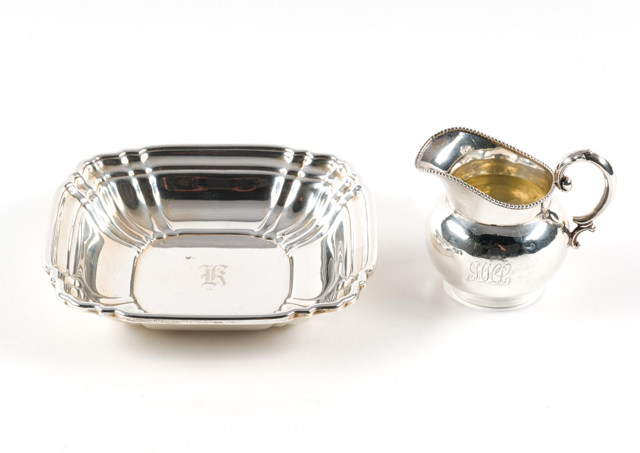 8 Pieces Sterling Silver Hollowware