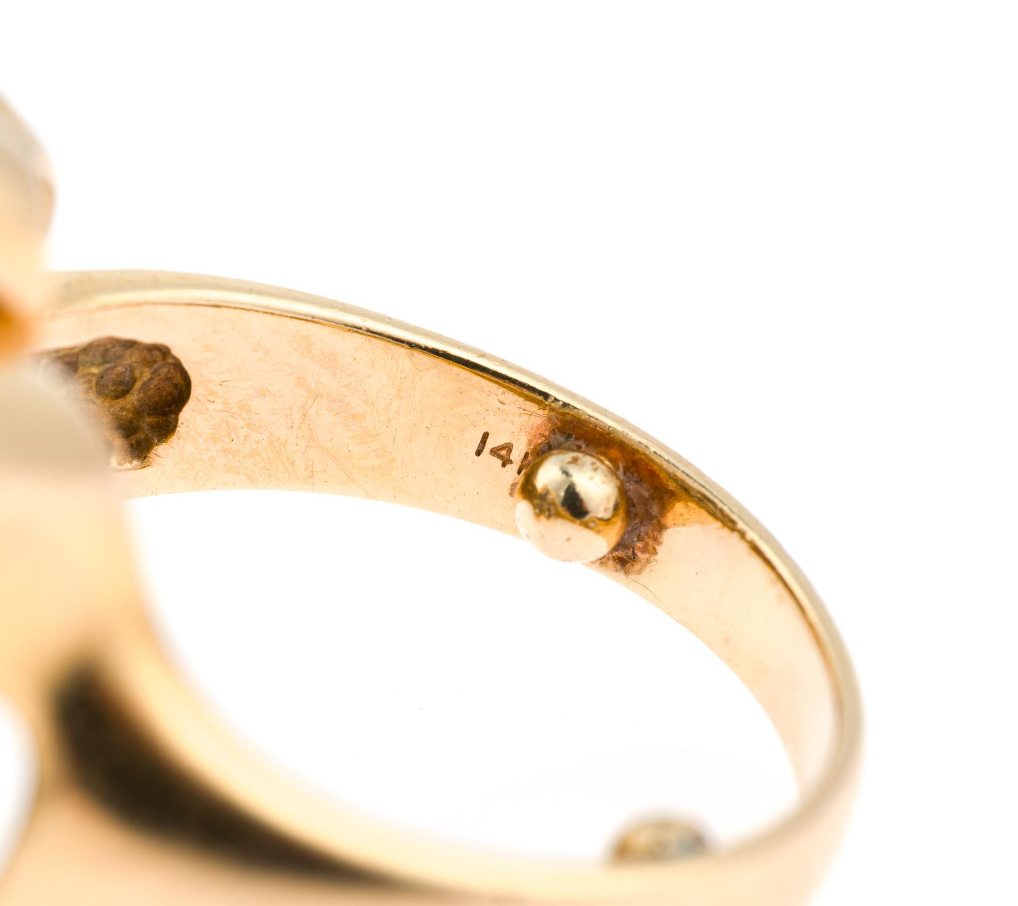 14K Gold Freeform & 2.29 CTW Diamond Ring