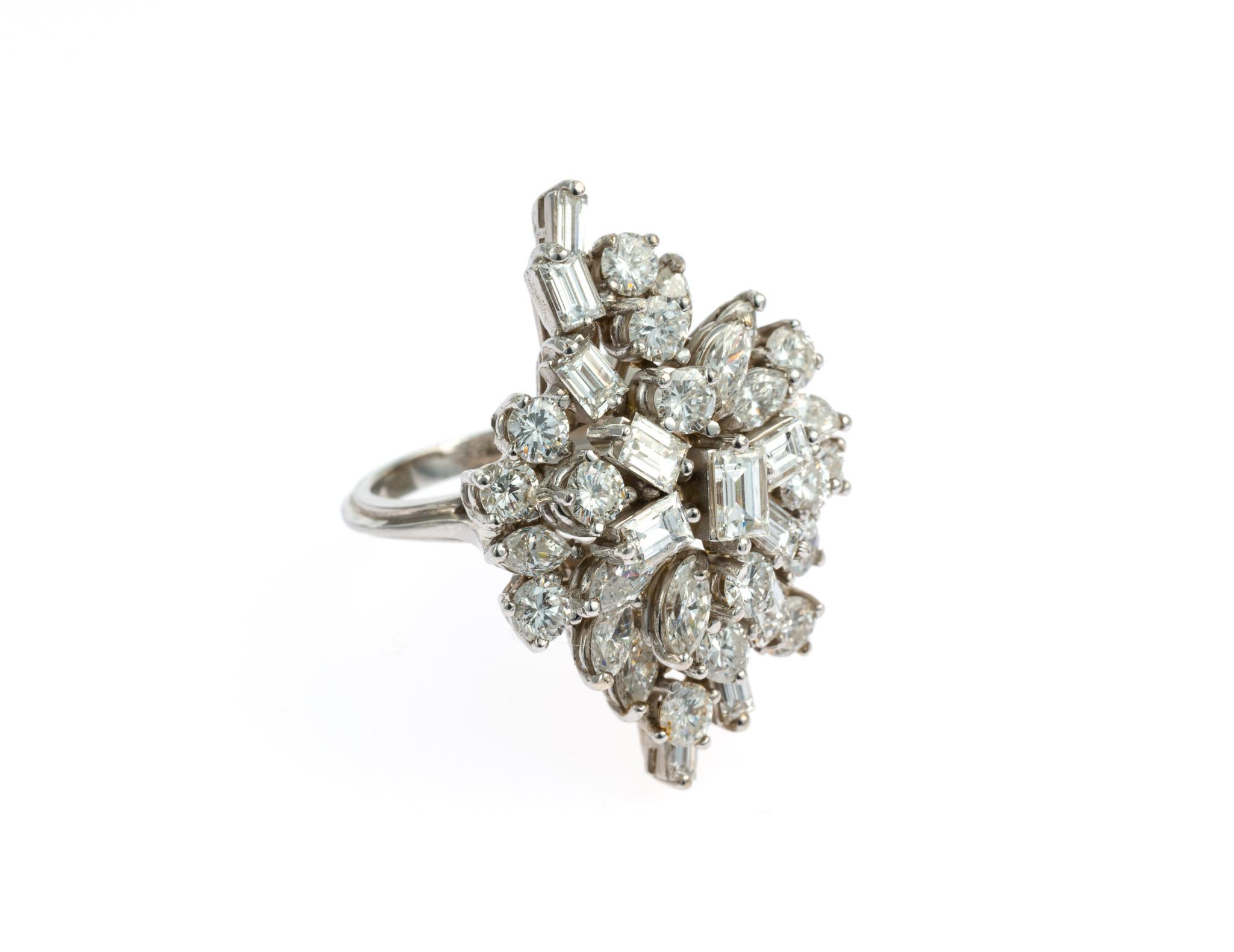 18K Gold & 5 CTW Diamond Cocktail Ring