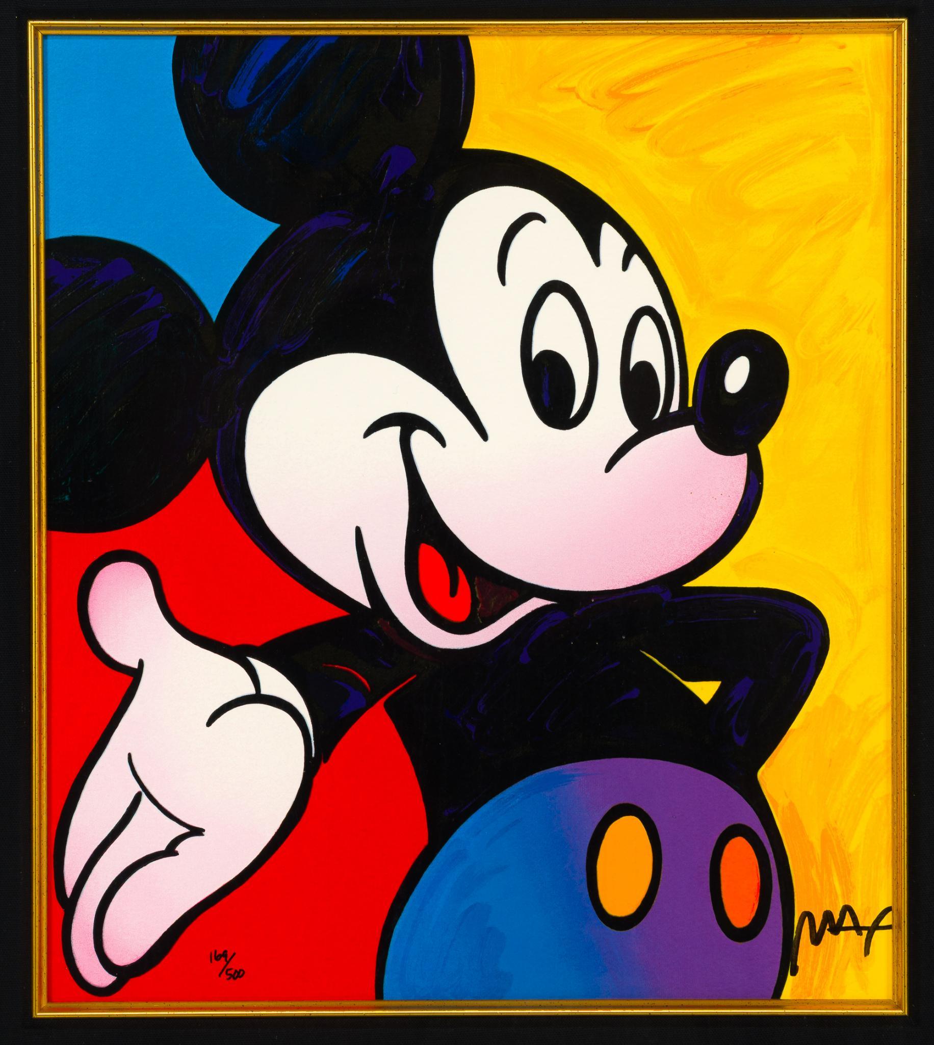 Peter Max Serigraph - Mickey Mouse