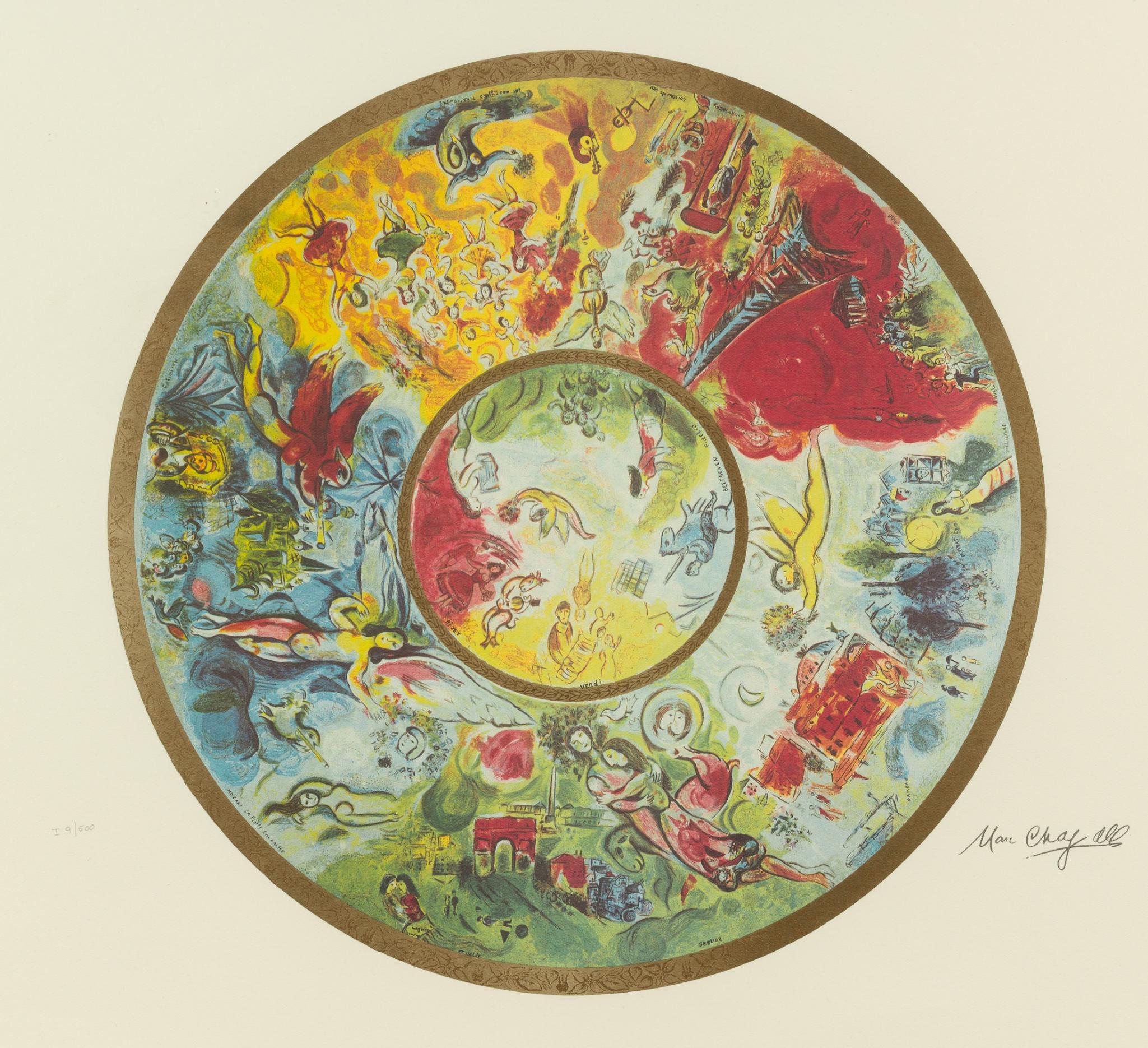 Marc Chagall Signed and Numbered Print