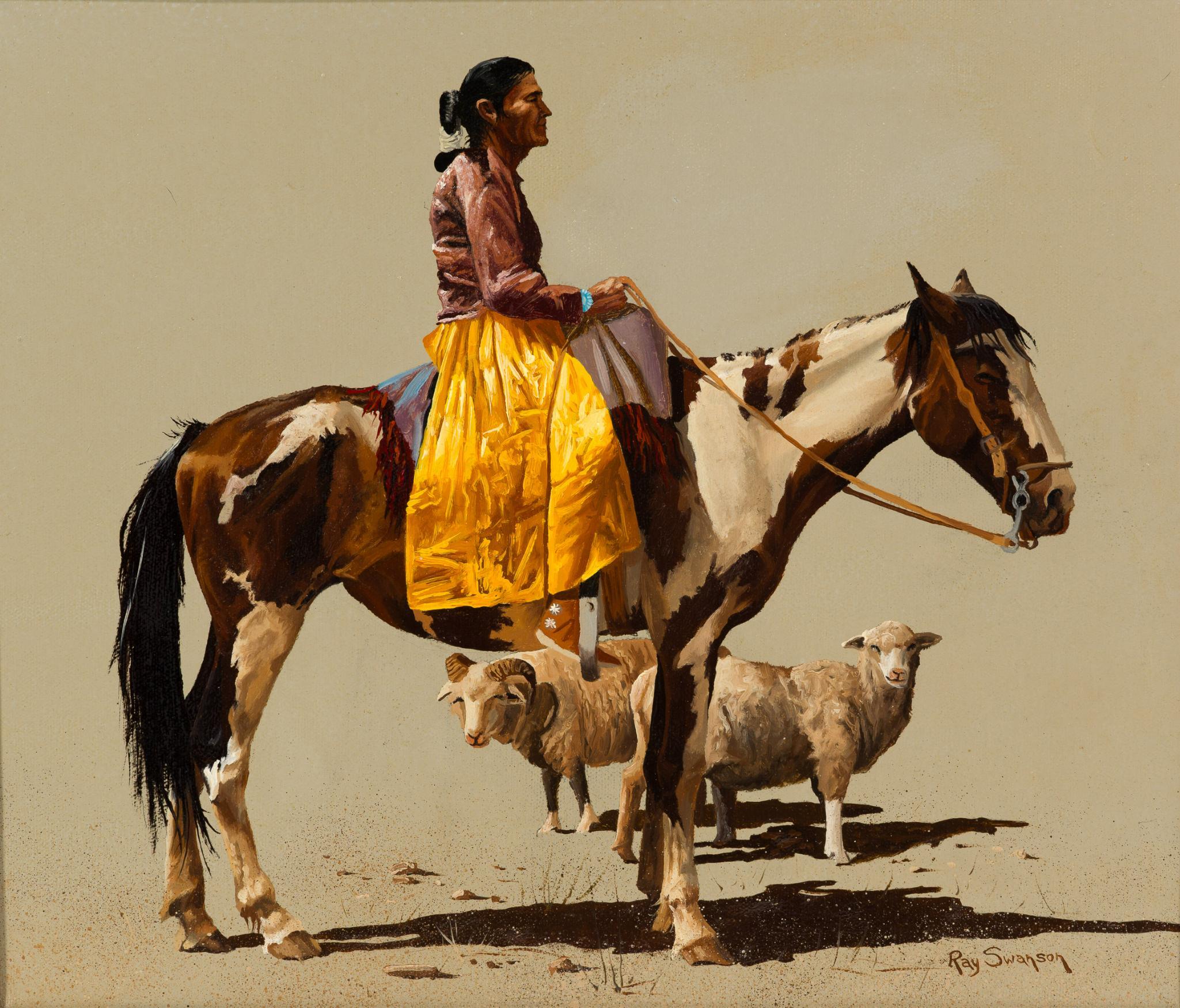 Ray Swanson Oil on Canvas Painting
