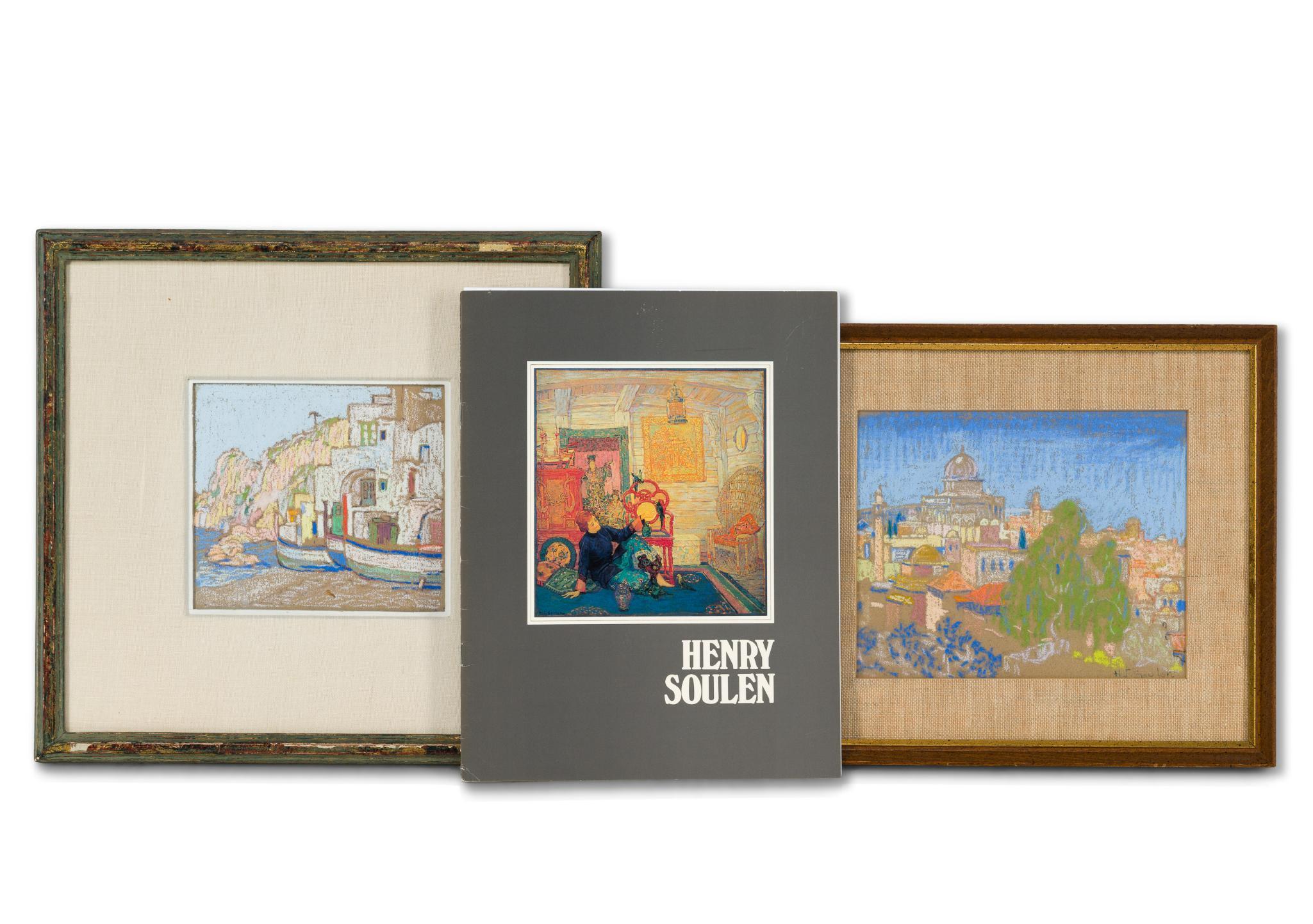 2 Henry Soulen (1888-1965) Chalk Art Scenes