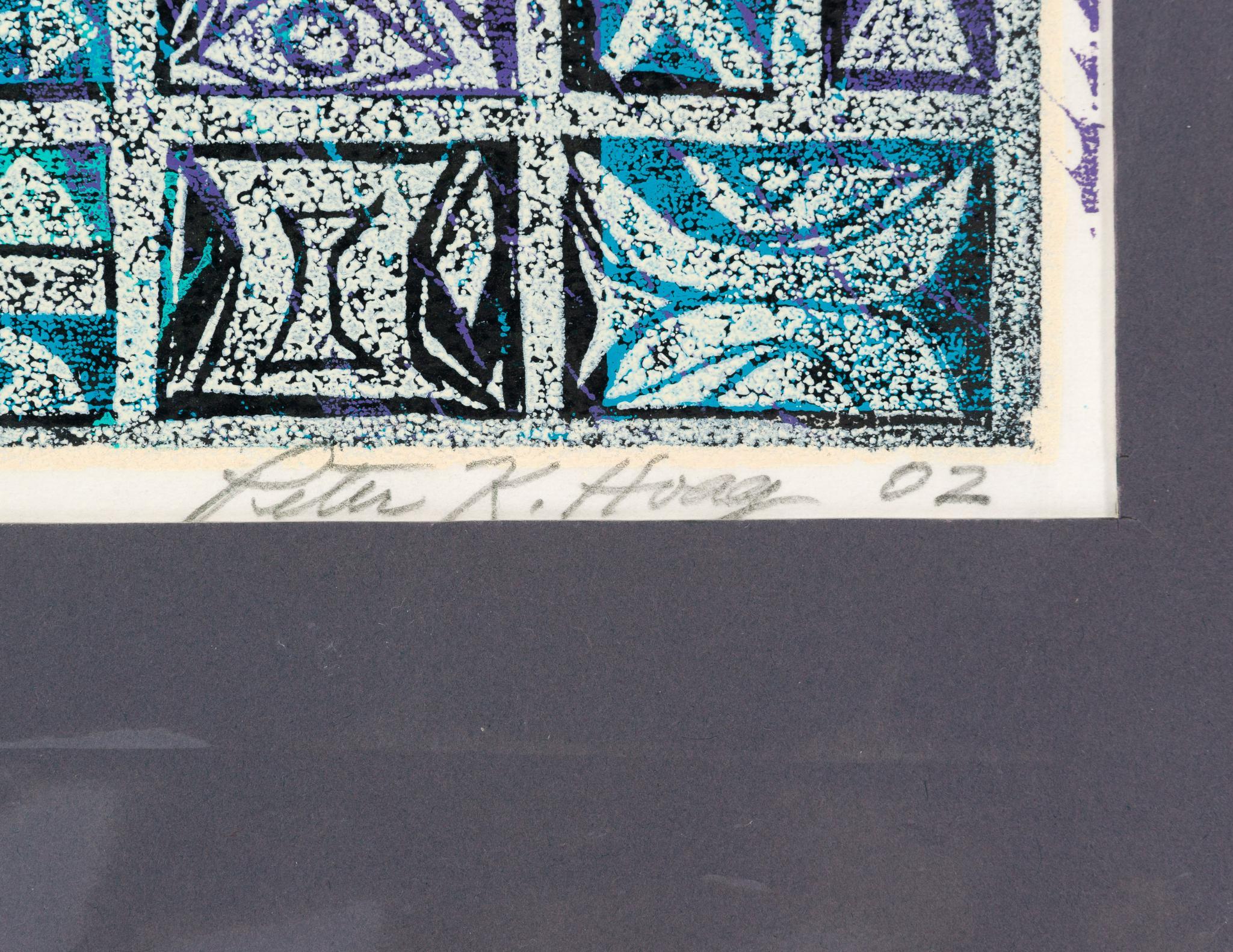 Peter Hoag (1929-2009) 'King's Country' Woodblock Print