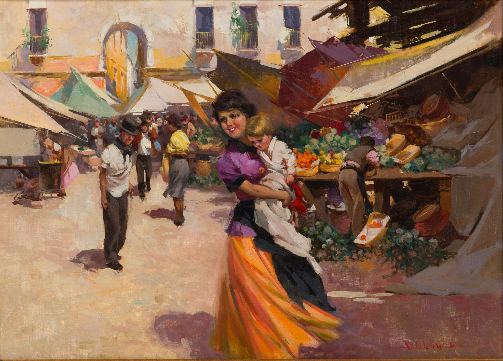 Witman Etelka Vizkeleti Oil On Canvas Painting